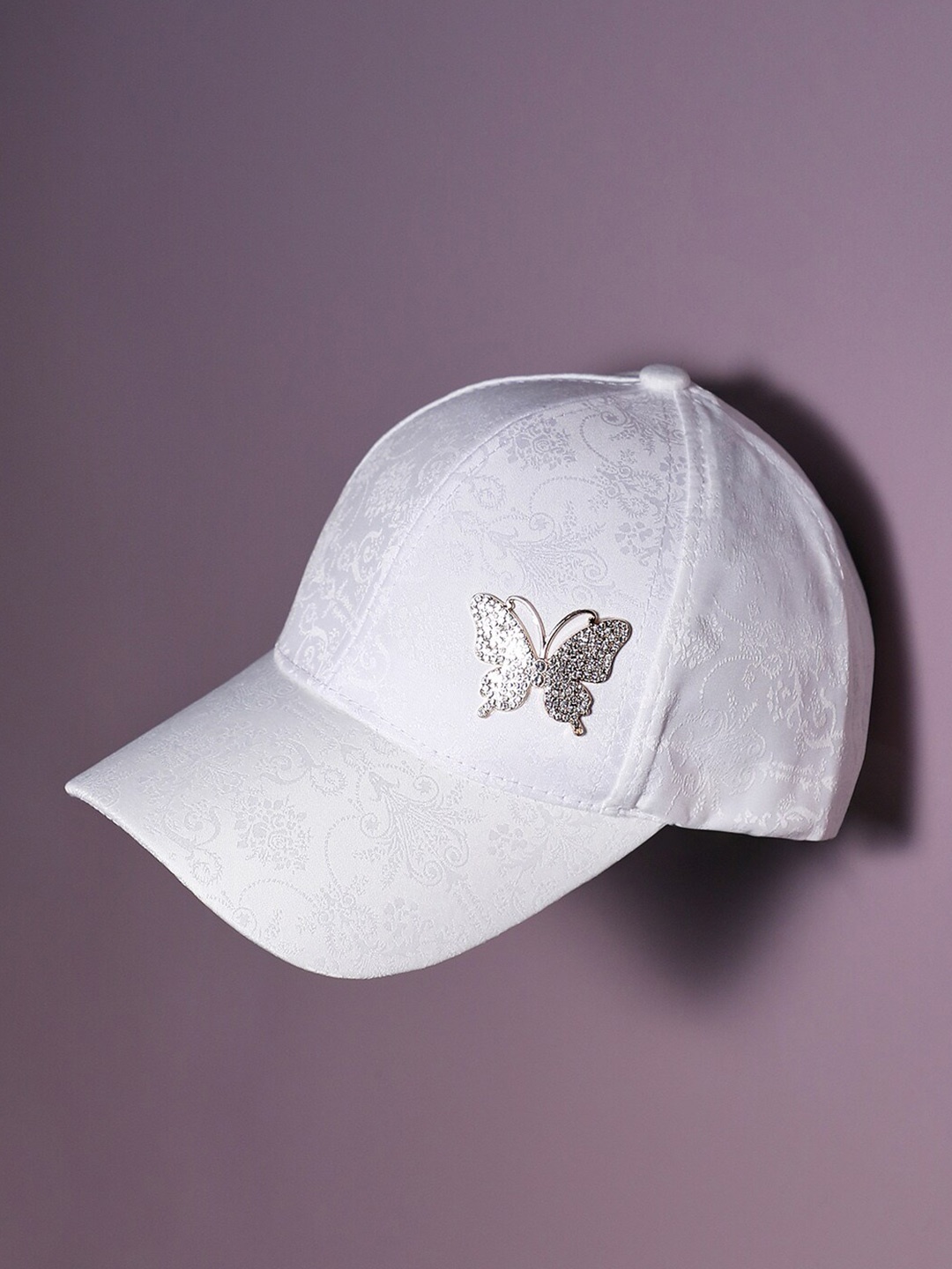 

HAUTE SAUCE by Campus Sutra Women Embellished Baseball Cap, White