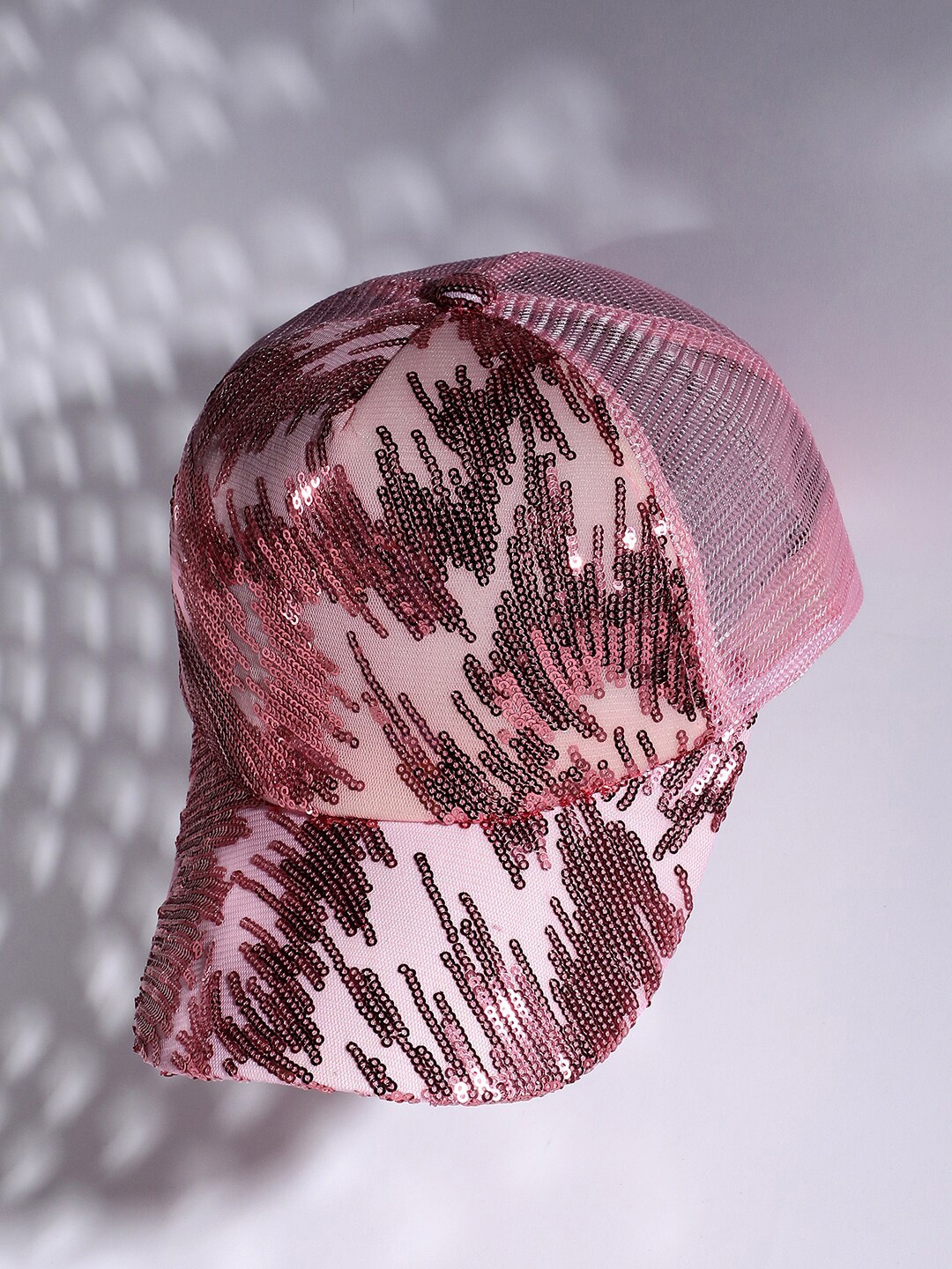 

HAUTE SAUCE by Campus Sutra Women Self Design Baseball Cap, Pink