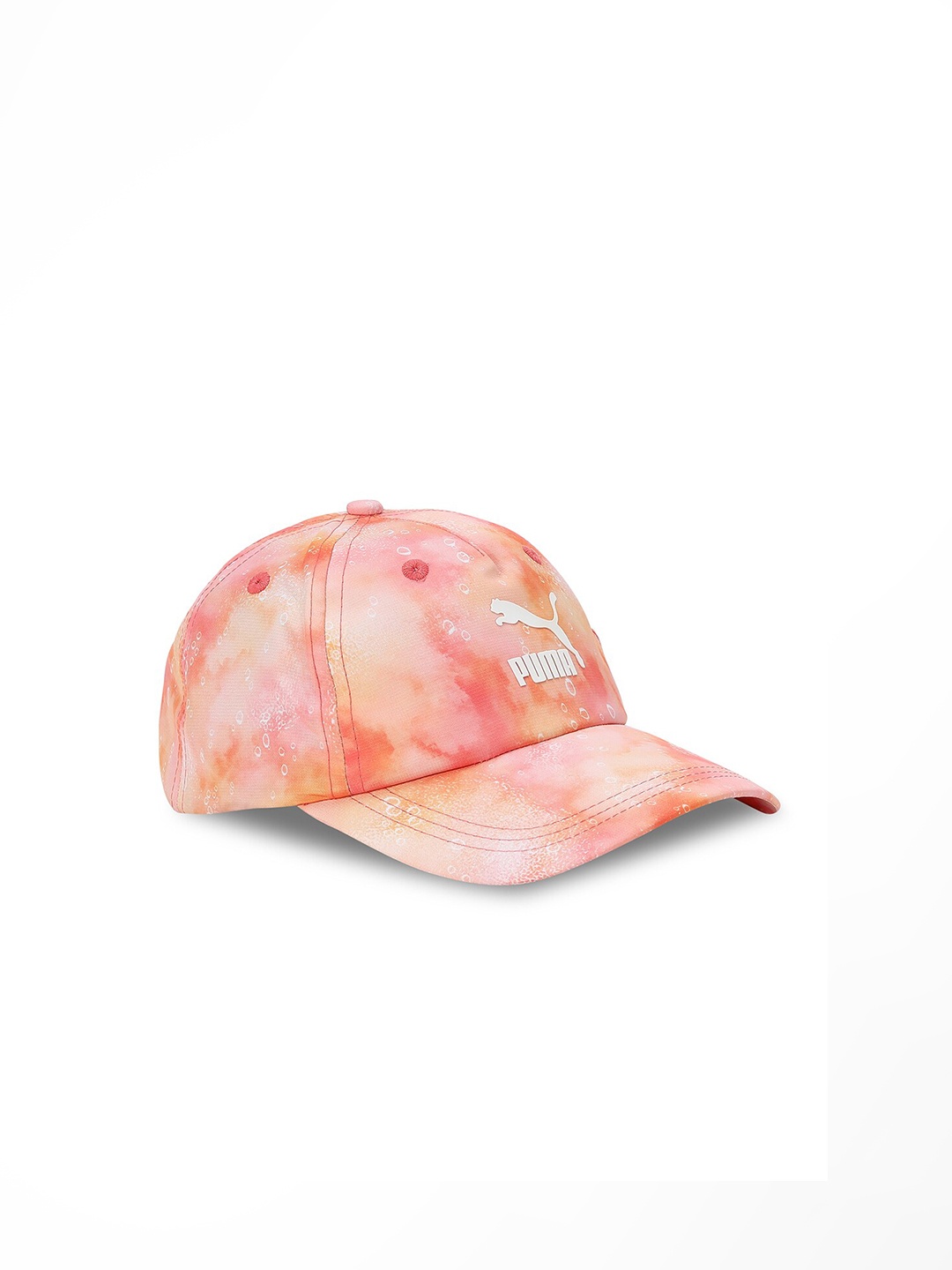 

Puma Kids Tie & Dyed Summer Squeeze AOP Youth Baseball Cap, Pink