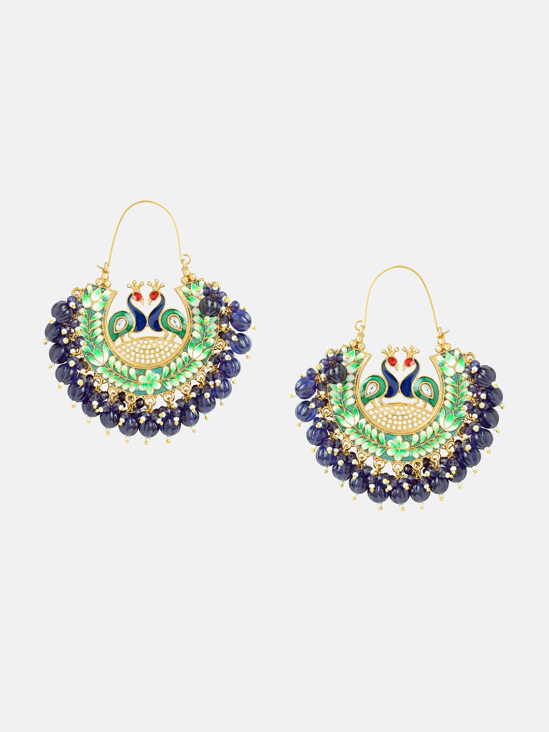 

Tipsyfly Beaded Contemporary Chandbalis, Gold
