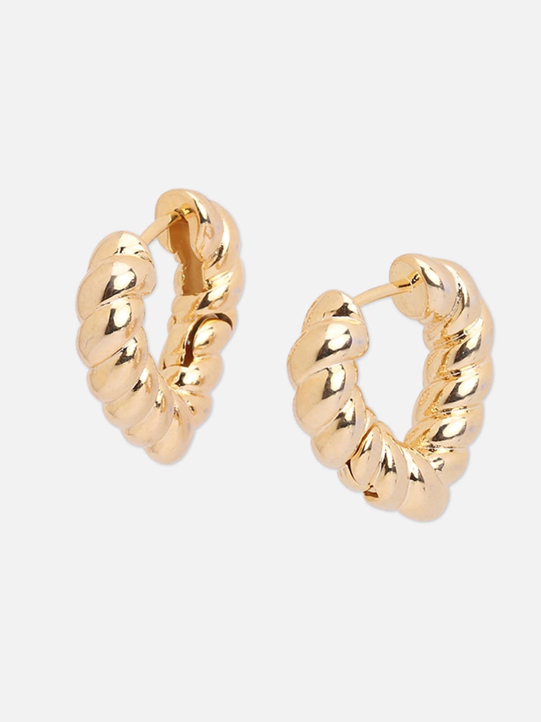 

Tipsyfly Heart Shaped Hoop Earrings, Gold