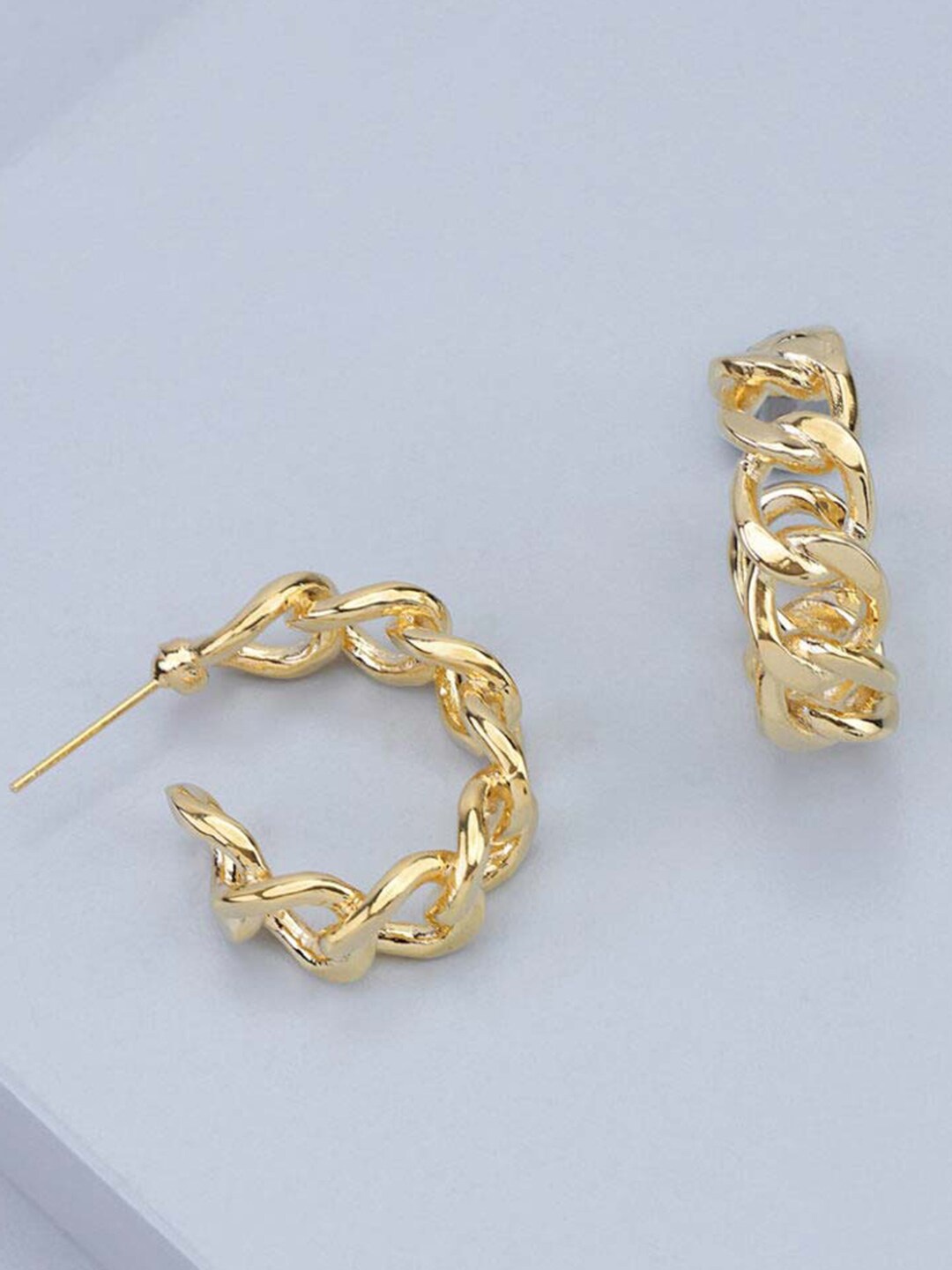 

Tipsyfly Circular Shaped Stud Earring, Gold