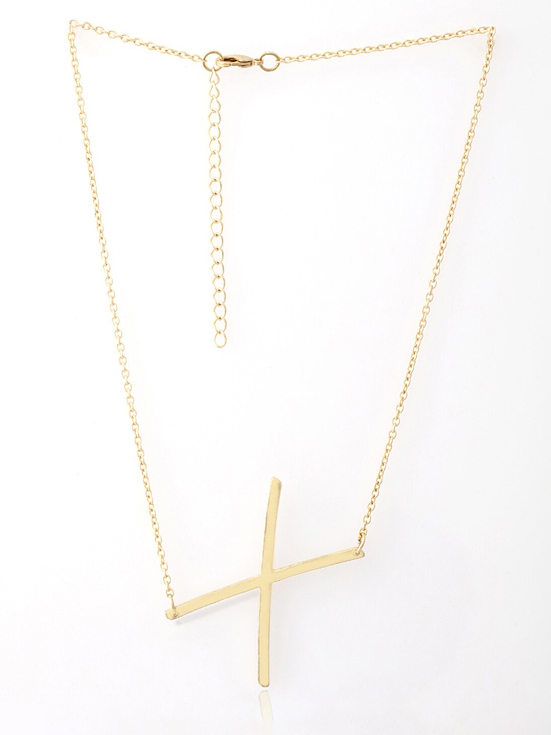 

Tipsyfly Brass Letter X Alphabet Chain, Gold