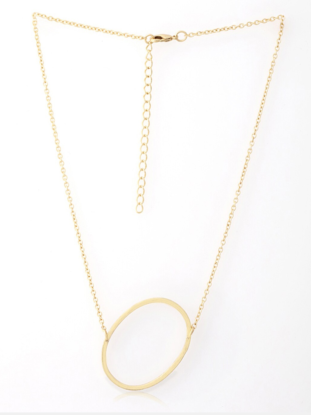 

Tipsyfly Minimal Brass Alphabet O Necklace, Gold