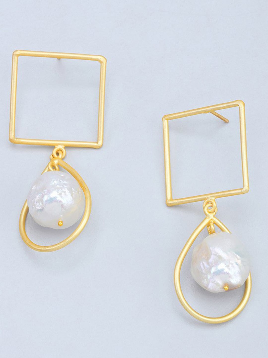 

Tipsyfly Contemporary Drop Earrings, Gold