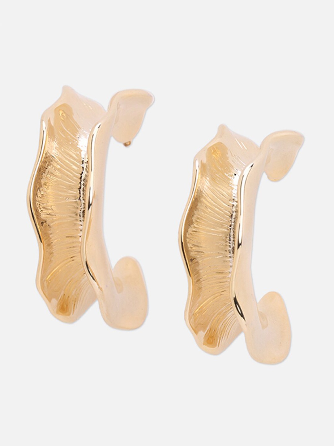

Tipsyfly Contemporary Half Hoop Earrings, Gold