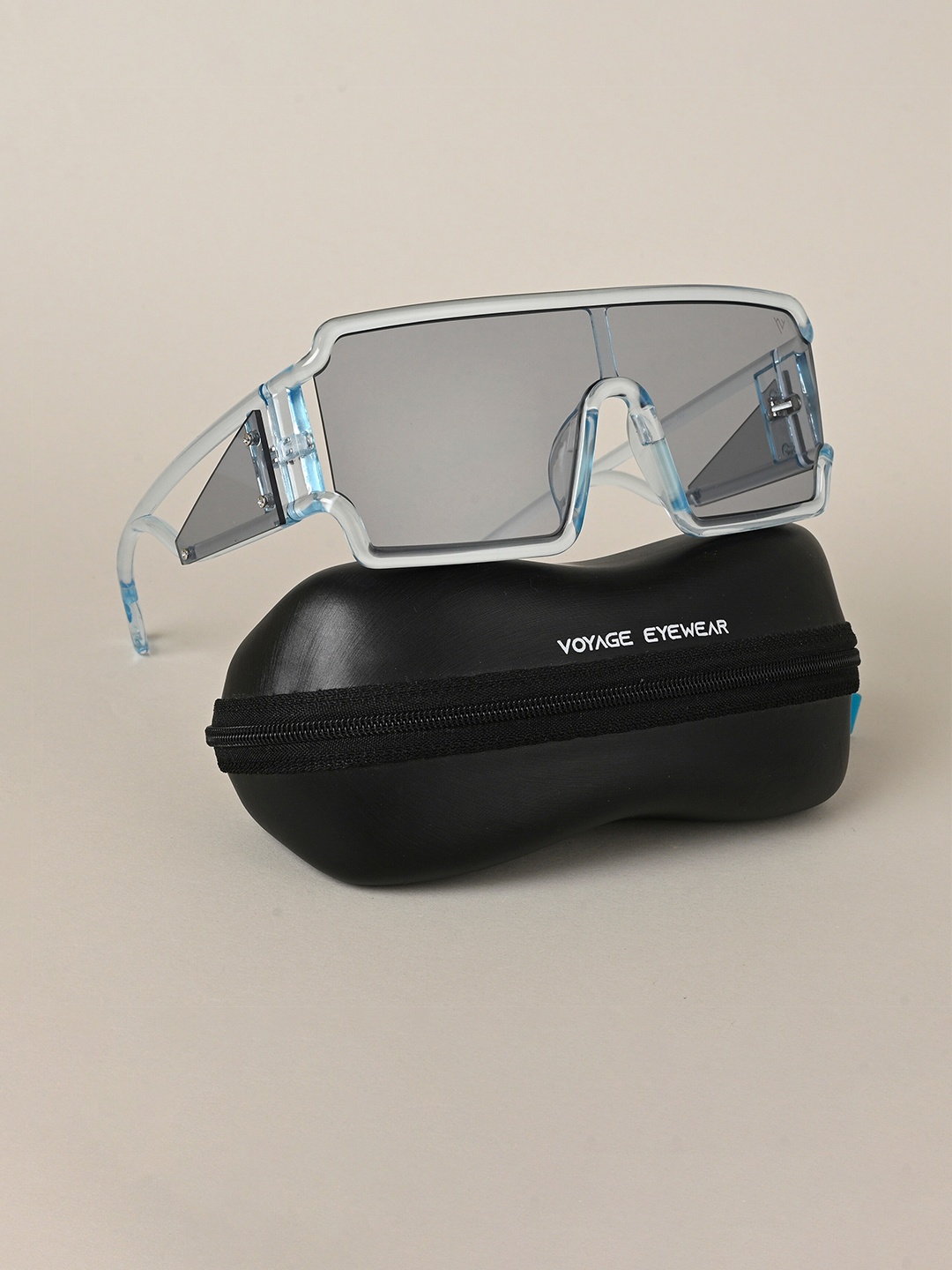 

Voyage Unisex Wayfarer Sunglasses With UV Protected Lens, Grey