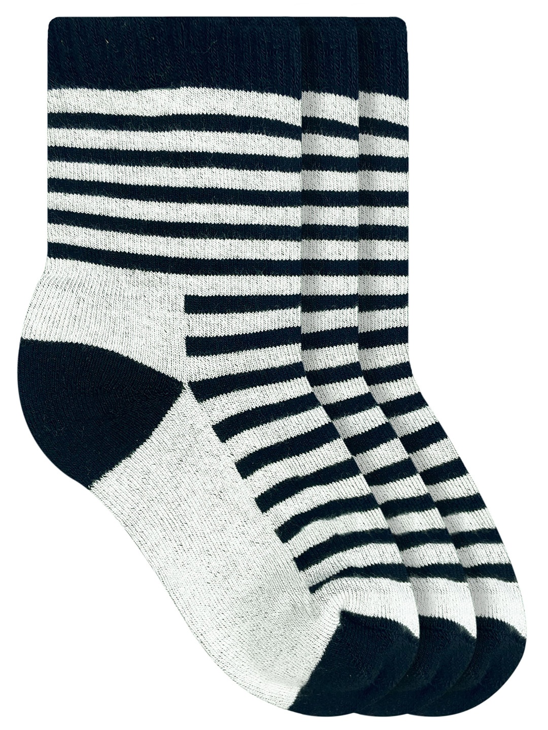 

Heelium Kids Pack of 3 Calf-Length Bamboo Socks, Black