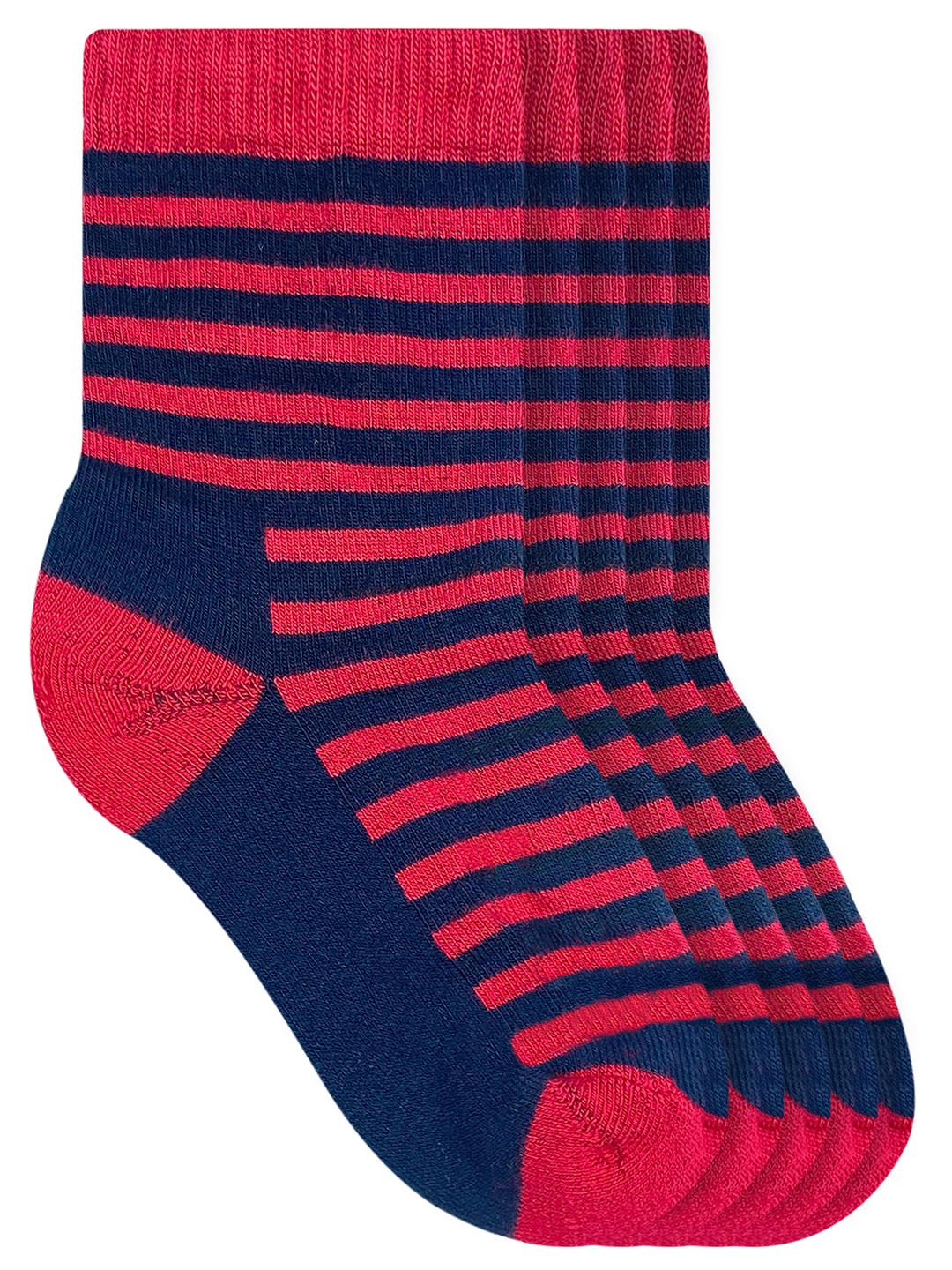 

Heelium Kids Pack of 5 Calf-Length Socks, Pink
