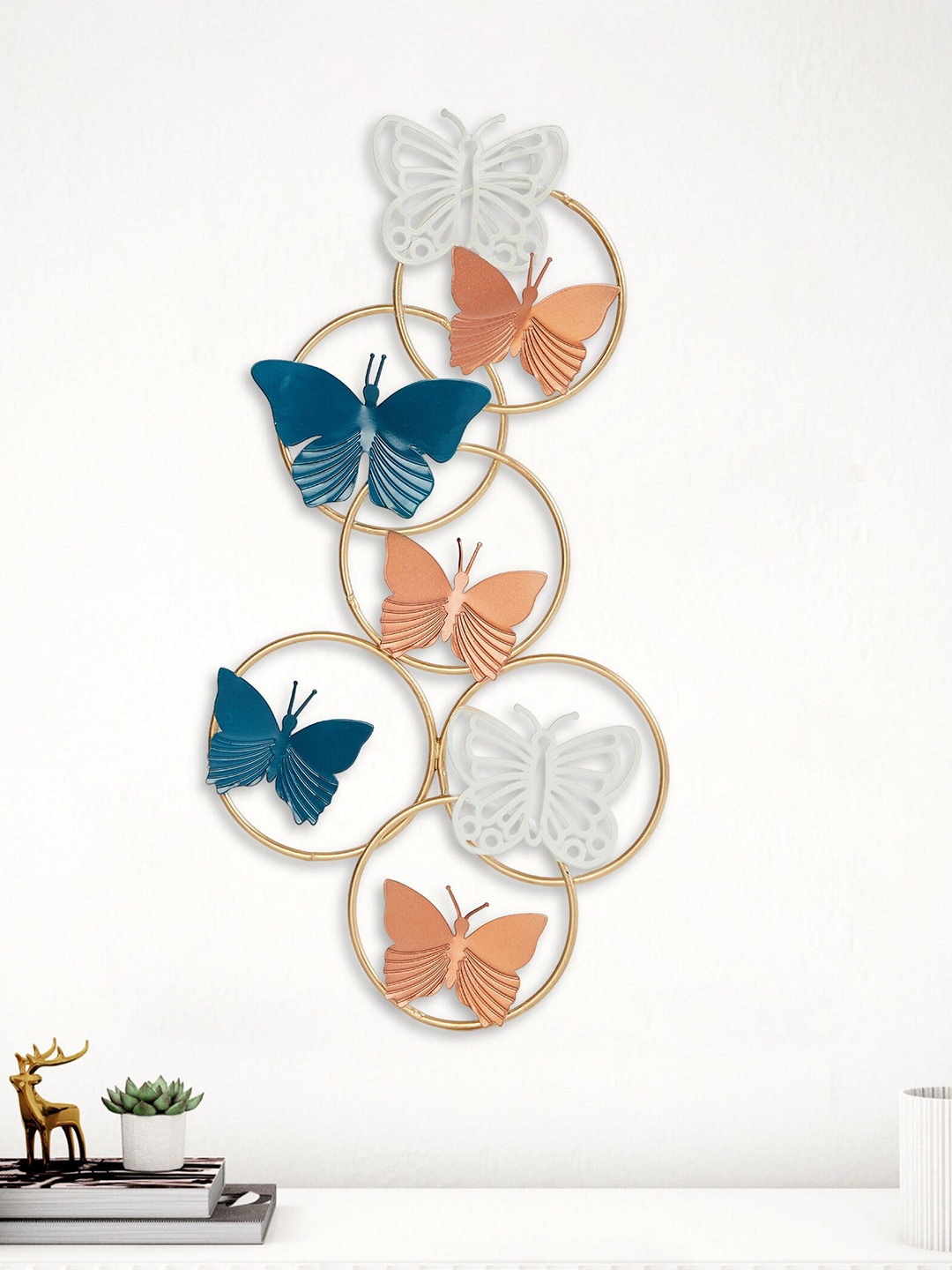 

Home Centre Blue & White Textured Butterfly Wall Decor