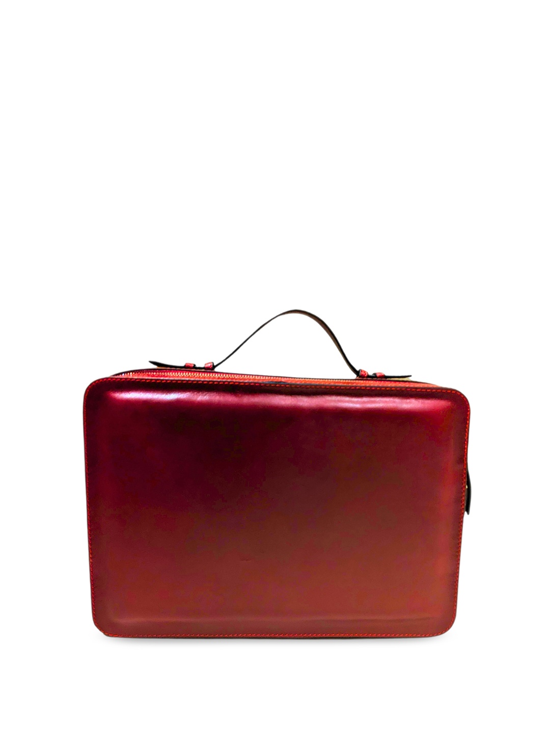 

Mistry Leather Oversized Structured Sling Bag, Red