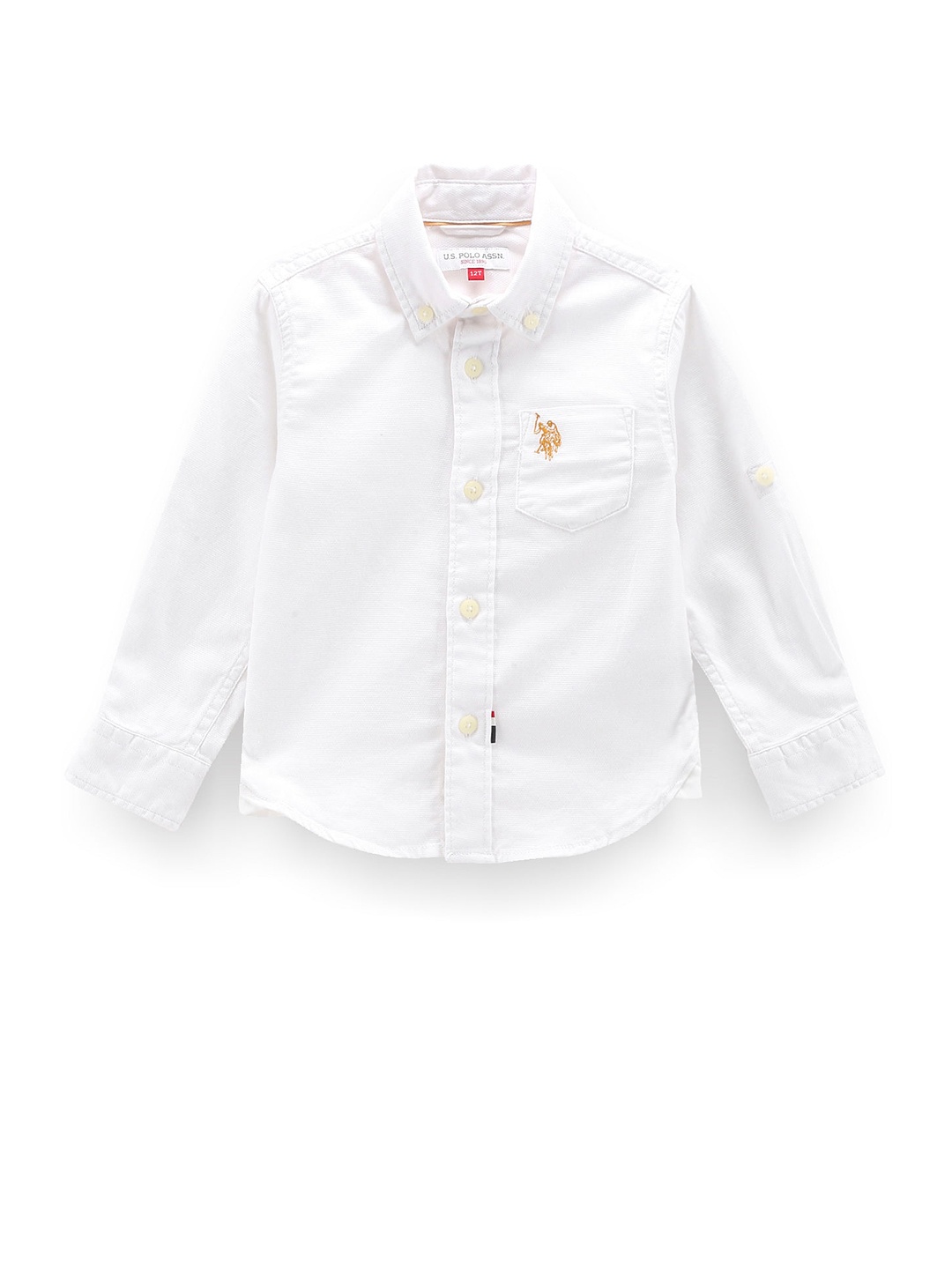 

U.S. Polo Assn. Kids Boys Classic Pure Cotton Casual Shirt, White