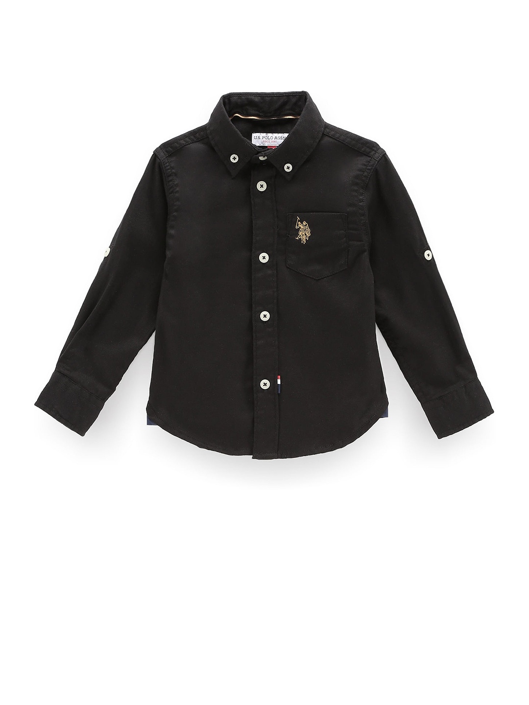 

U.S. Polo Assn. Kids Boys Classic Pure Cotton Casual Shirt, Black