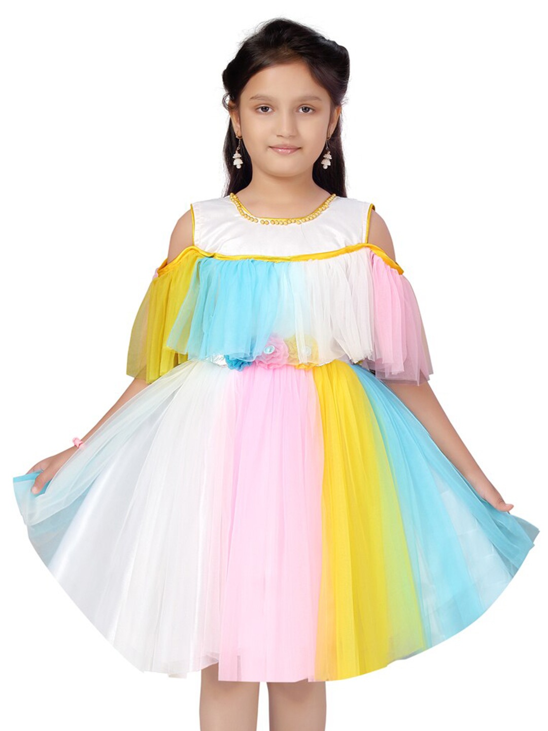 

BAESD Girls Fit & Flare Dress, Multi