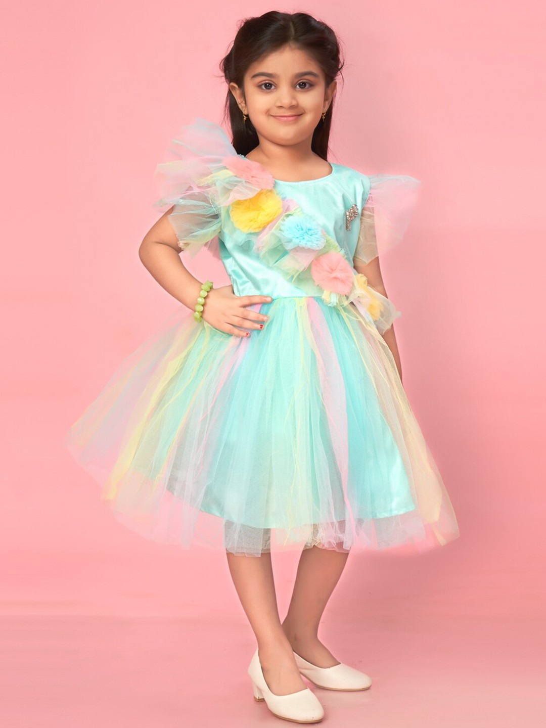 

BAESD Girls Fit & Flare Dress, Green
