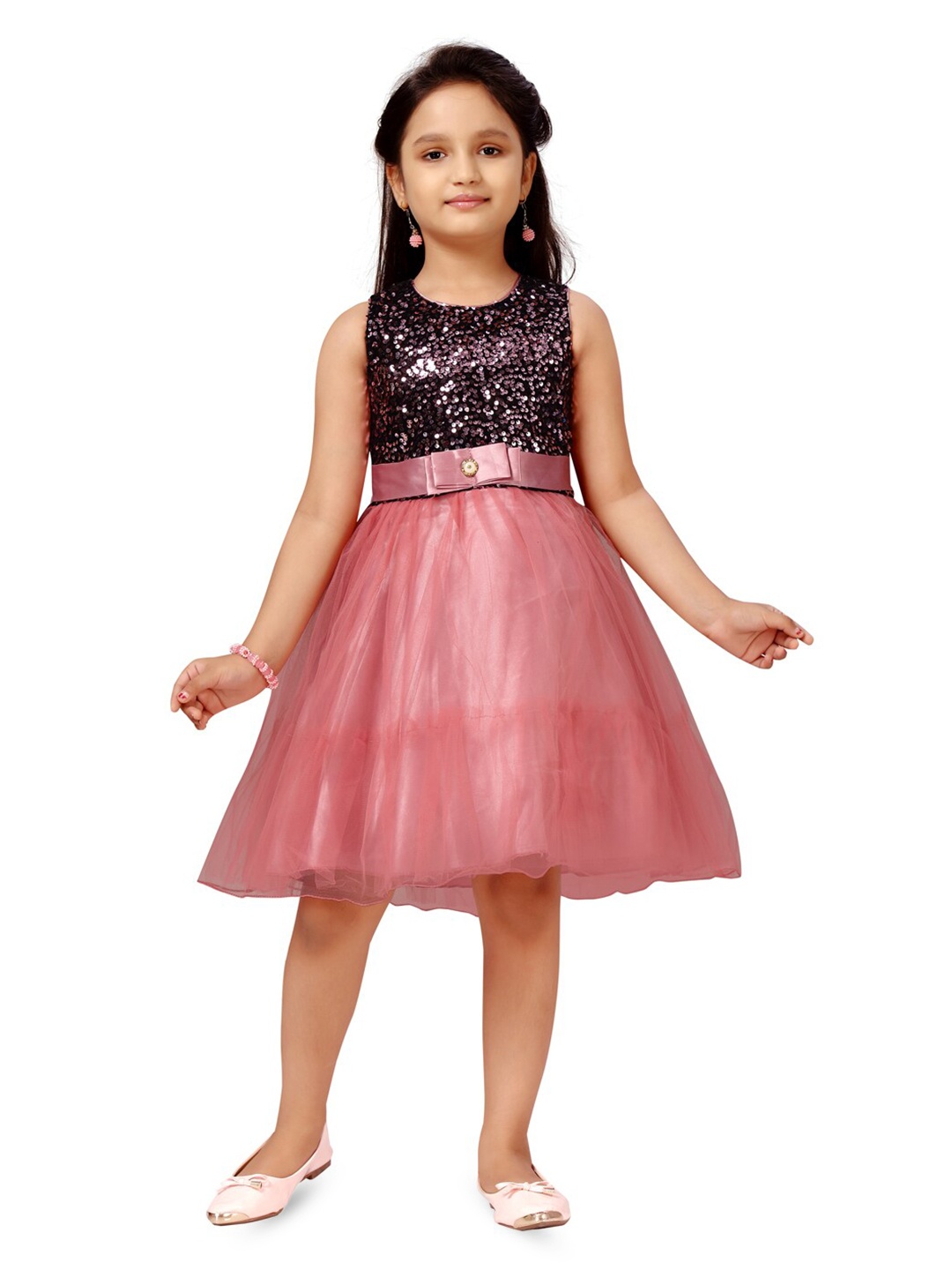 

BAESD Embellished Detail Fit & Flare Dress, Purple