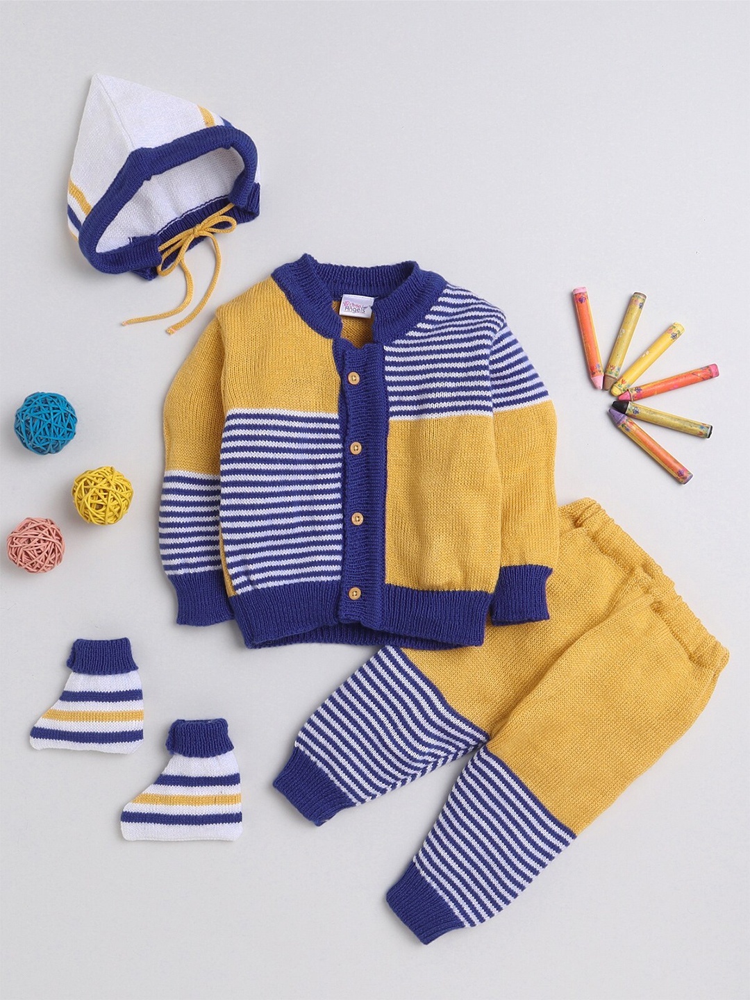 

Little Angels Kids Striped Cardigan Sweaters, Blue