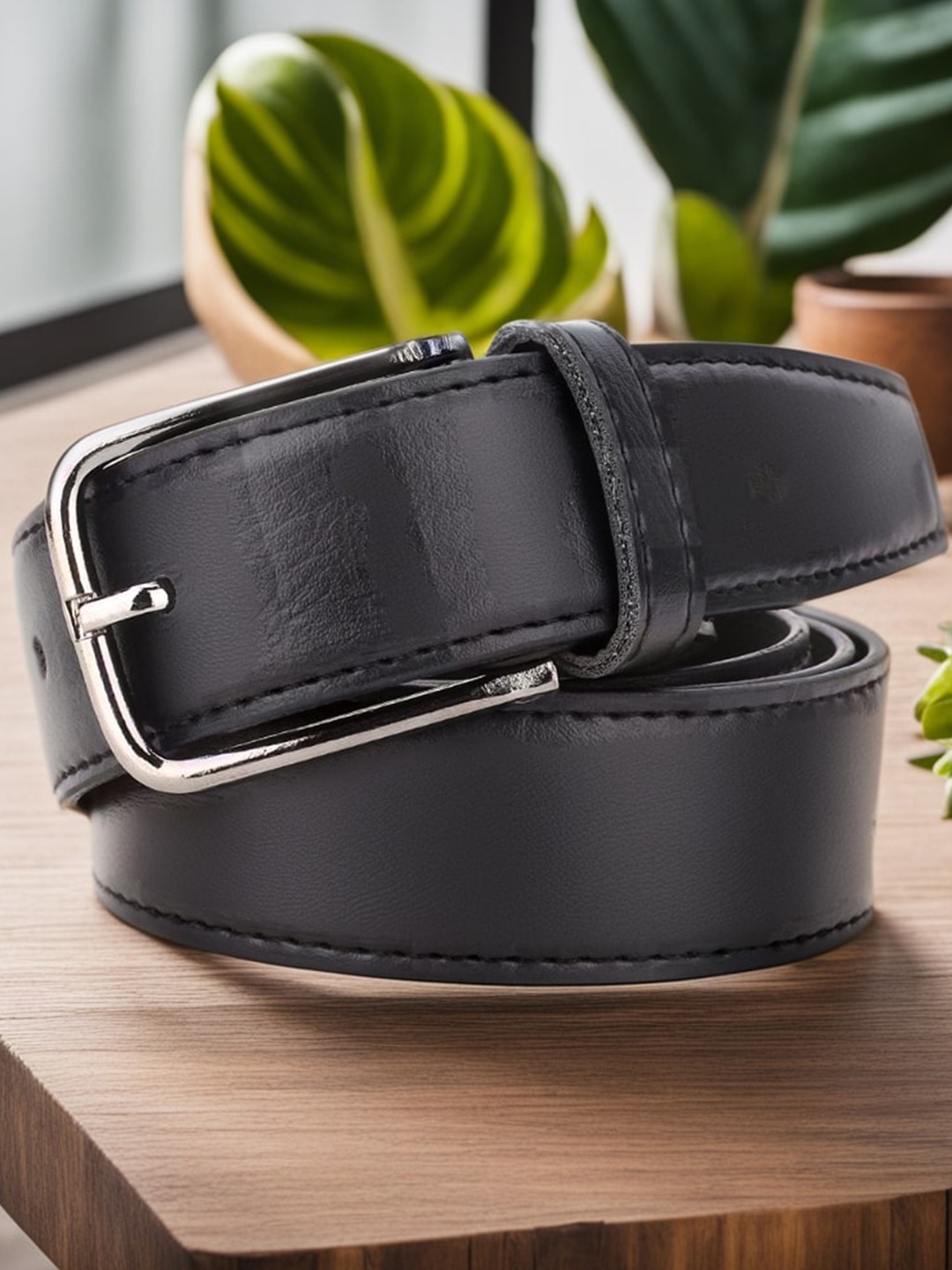 

Roadster Men Formal Belt, Black