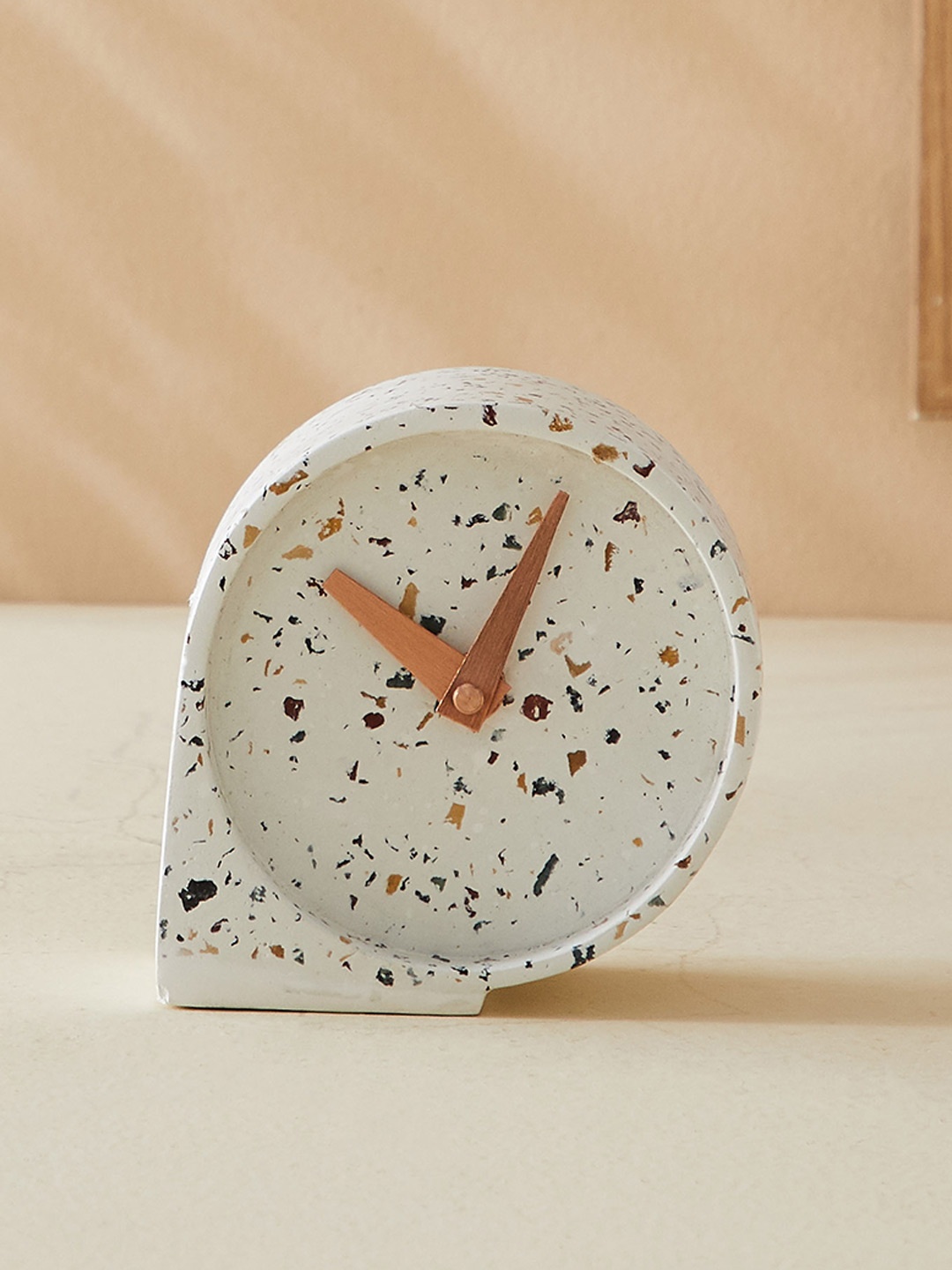 

Home Centre Gold-Toned Printed Contemporary Table Clock