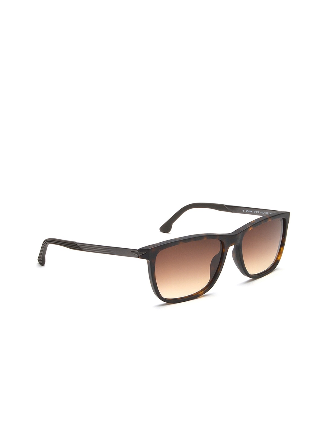 

Police Men Square Sunglasses With UV Protected Lens SPLC35K57738SG, Brown