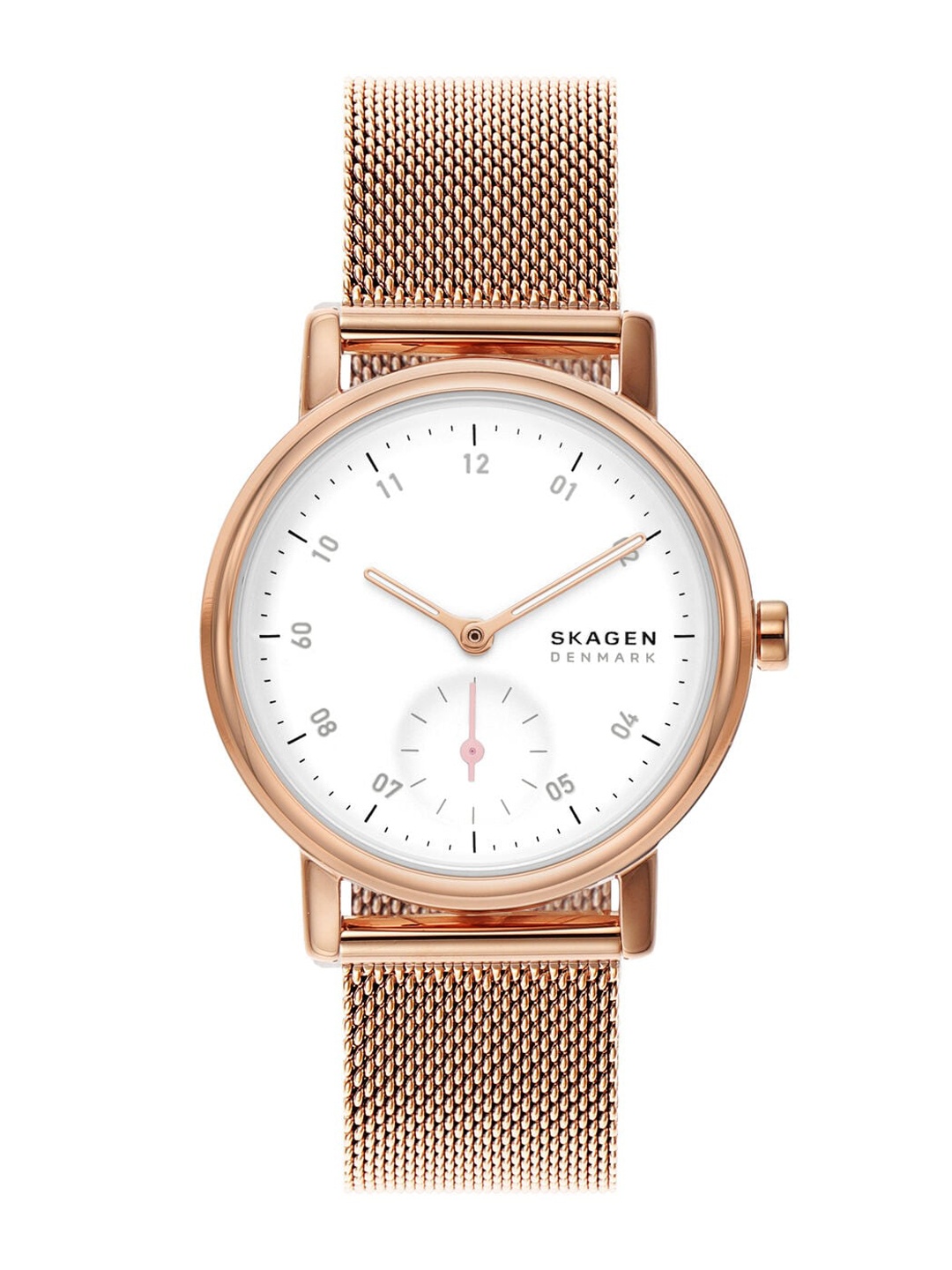 

SKAGEN Women Stainless Steel Bracelet Style Straps Analogue Watch SKW3099, Rose gold