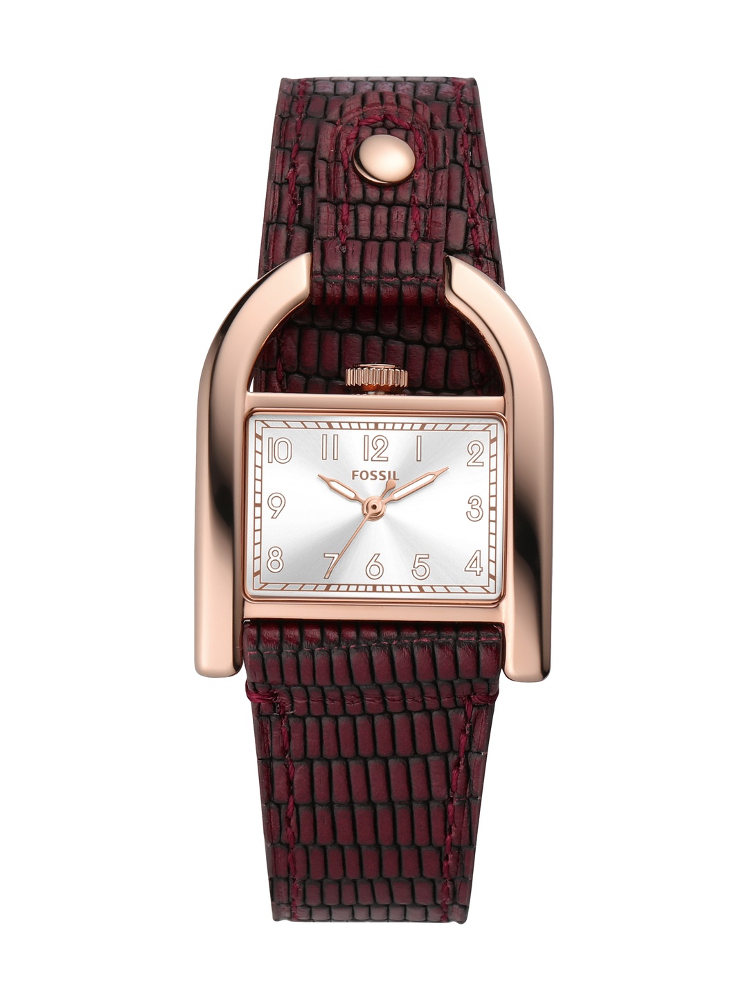 

Fossil Women Harwell Leather Textured Straps Analogue Watch ES5301, Silver