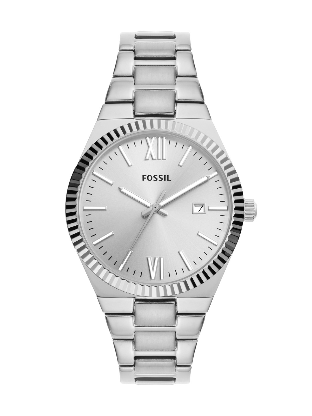 

Fossil Women Dial & Stainless Steel Bracelet Style Straps Analogue Watch ES5300, Silver