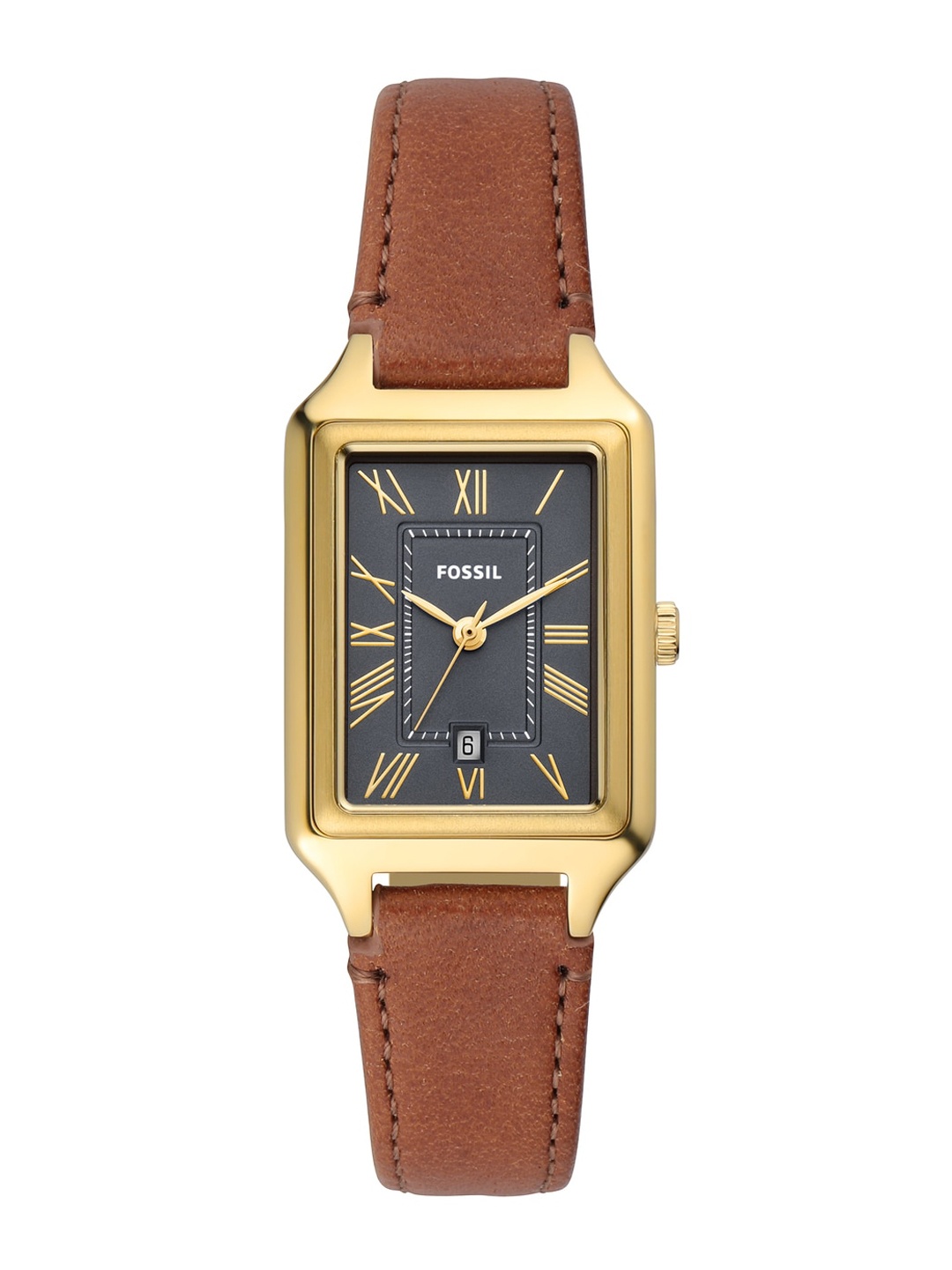 

Fossil Women Leather Straps Analogue Watch ES5303, Grey