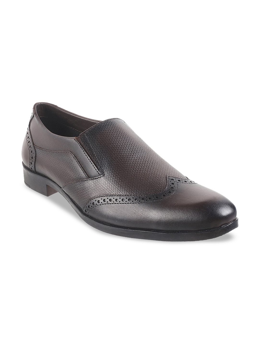 

Metro Men Leather Slip-On Formal Loafers, Brown