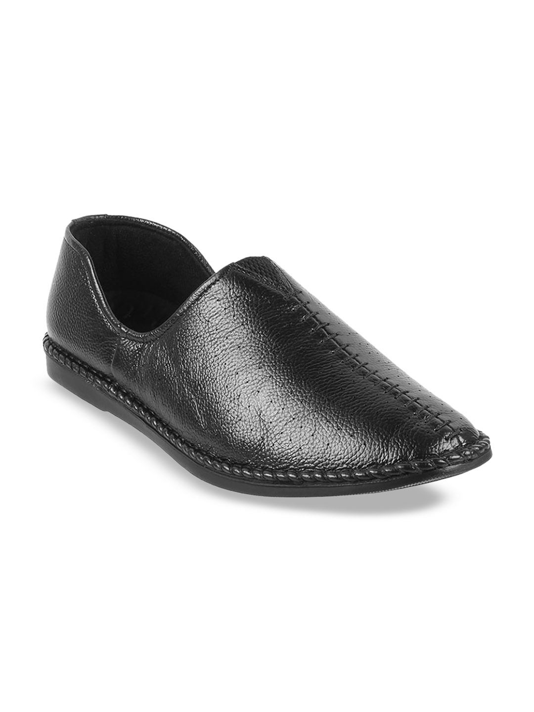 

Metro Men Leather Formal Slip-On Loafers, Black