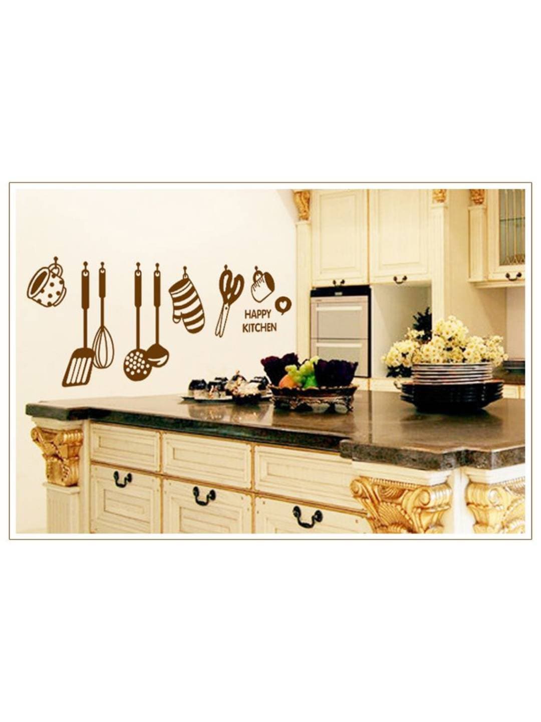 

Jaamso Royals Printed Self-Adhesive Water Proof Wall Sticker, Beige