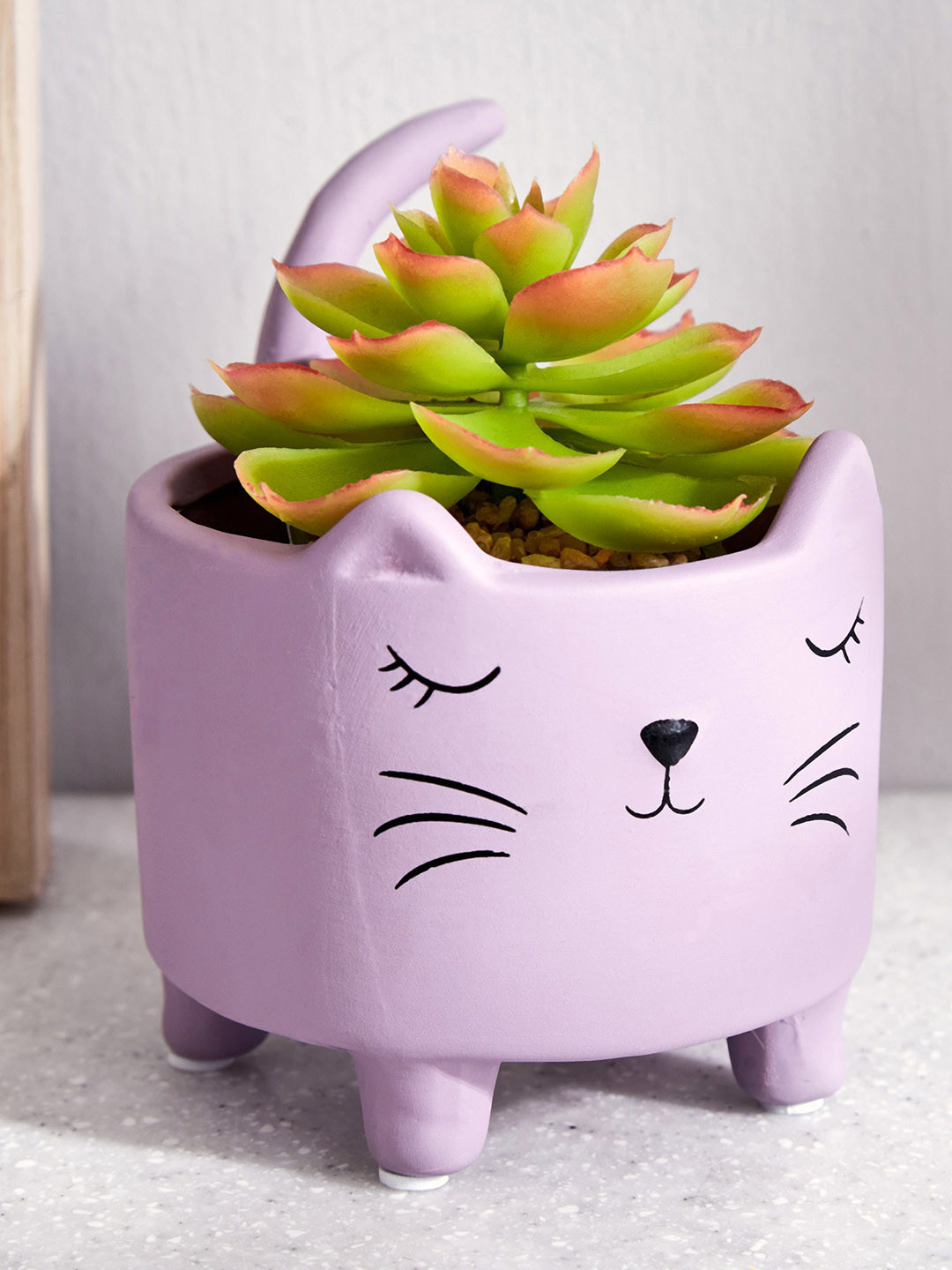 

Home Centre Purple & Green Artificial Gloria Plant With Pot