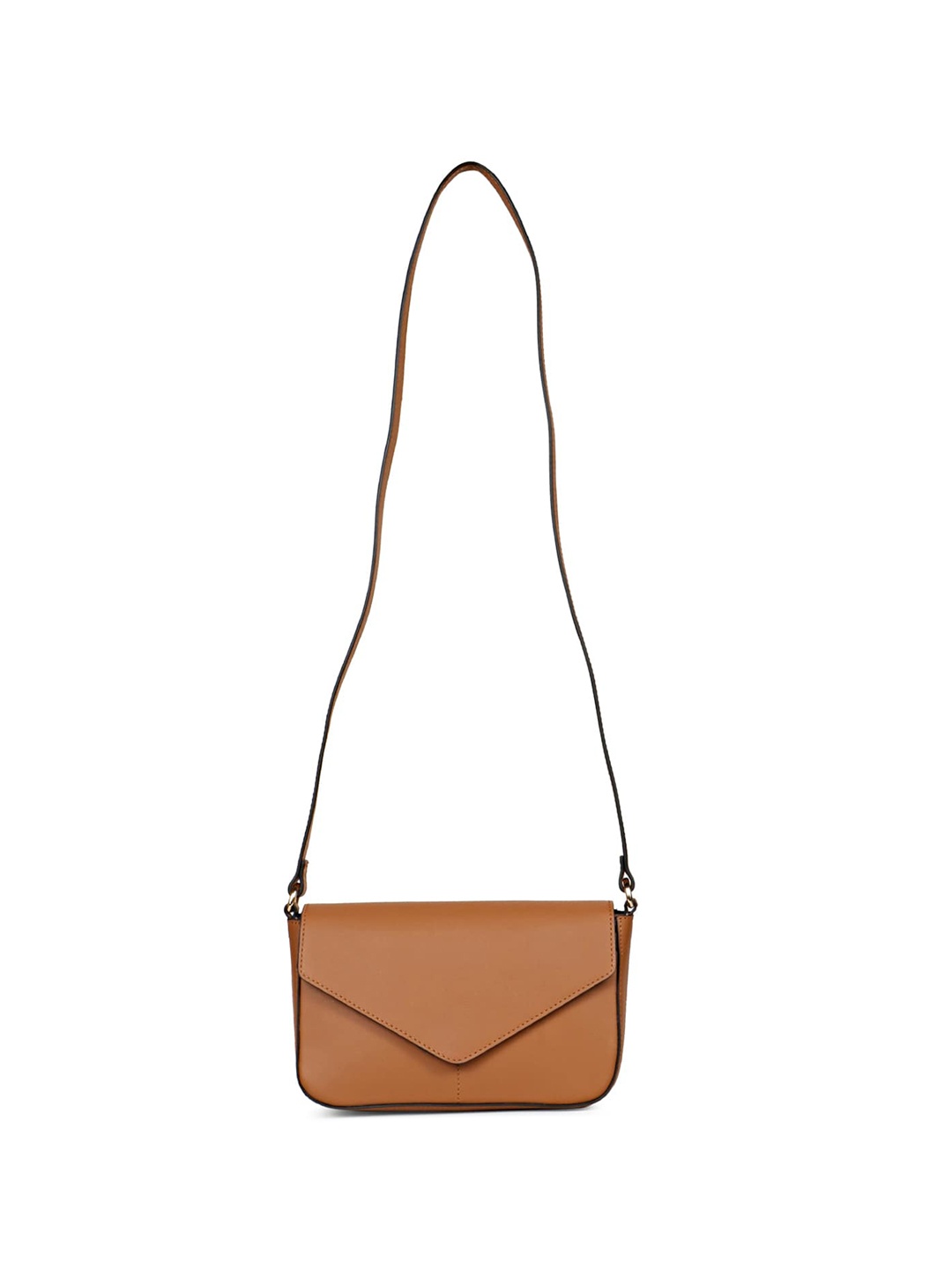 

Saint G Leather Structured Sling Bag, Tan