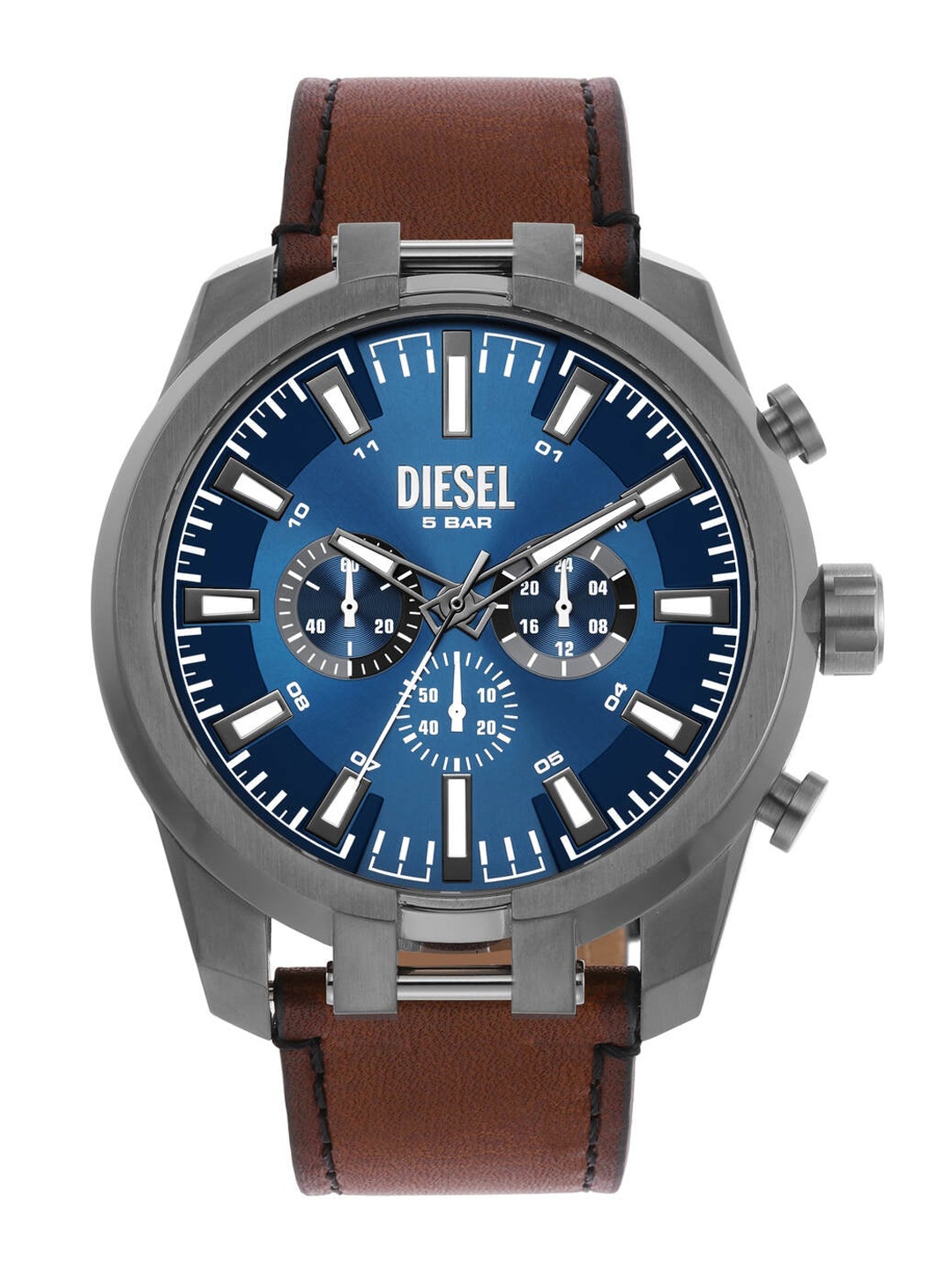 

DIESEL Men Dial Leather Straps Analogue Watch DZ4643, Brown