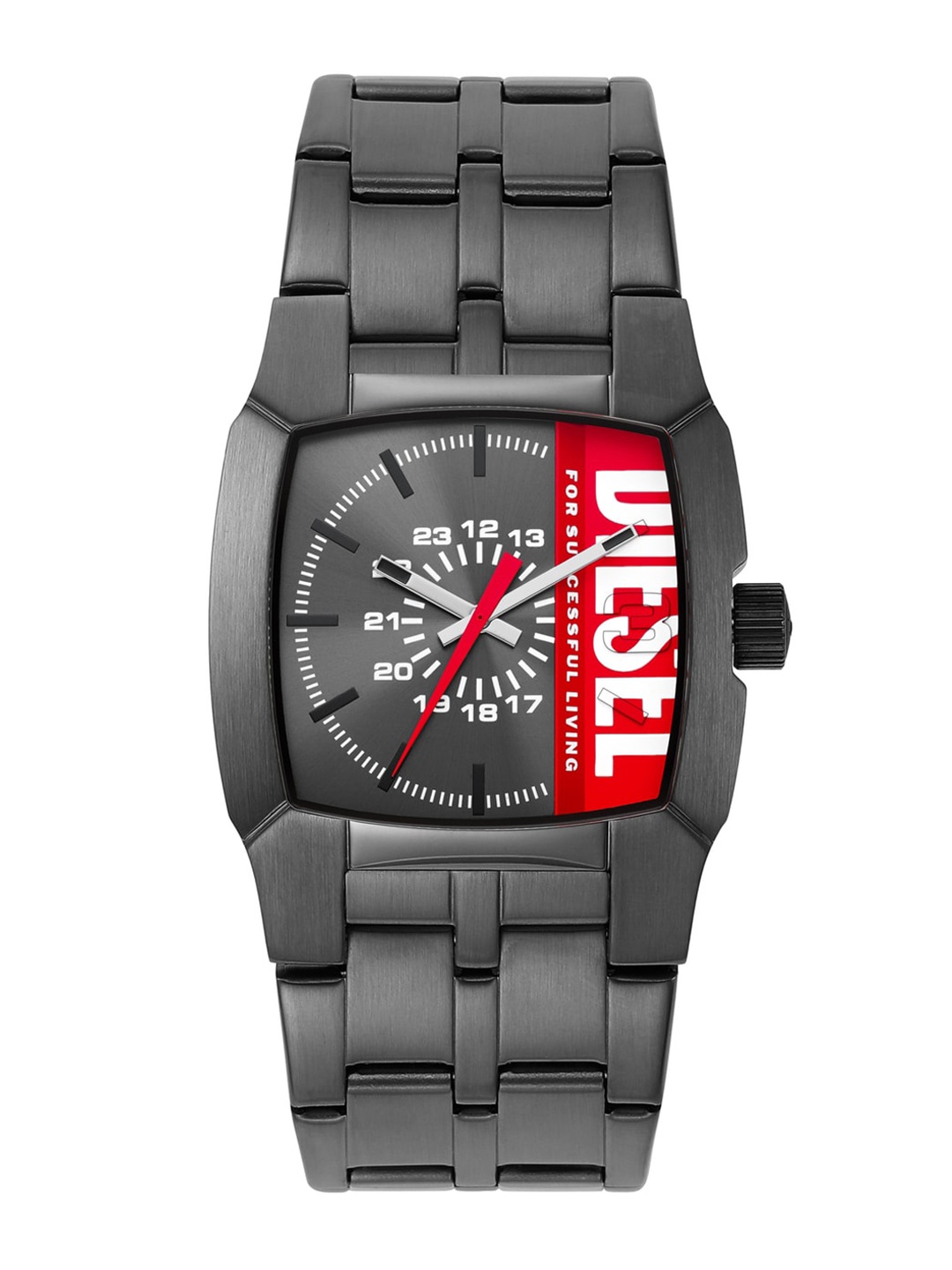 

DIESEL Men Patterned Dial Stainless Steel Bracelet Style Straps Analogue Watch DZ2188, Grey