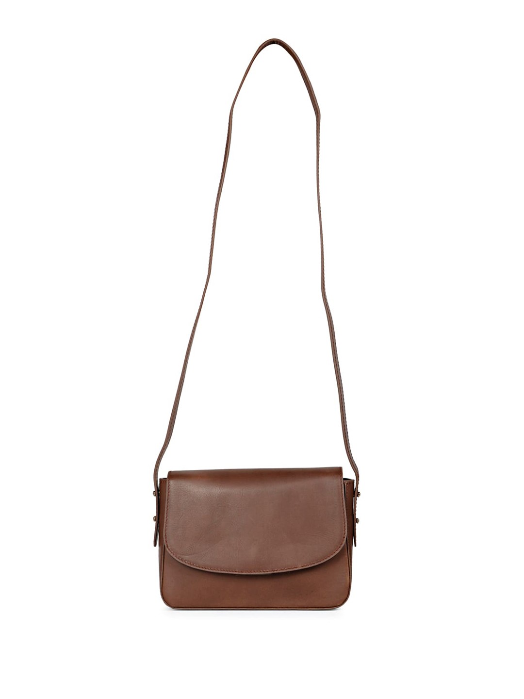 

Favore Leather Structured Sling Bag, Brown