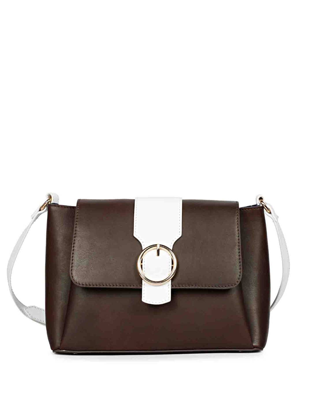 

Favore Leather Structured Sling Bag, Brown