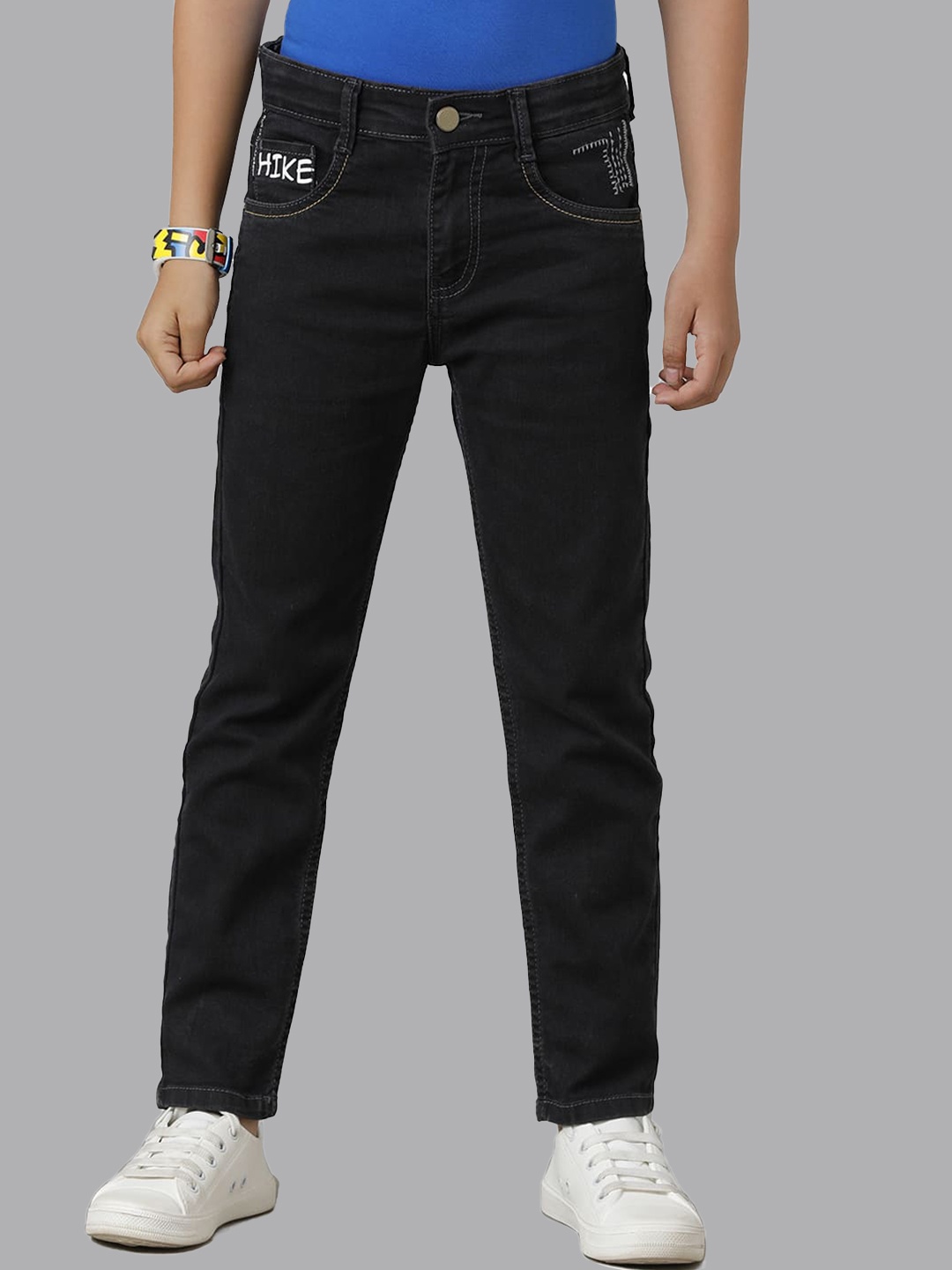 

UNDER FOURTEEN ONLY Boys Clean Look Slim Fit Jeans, Black