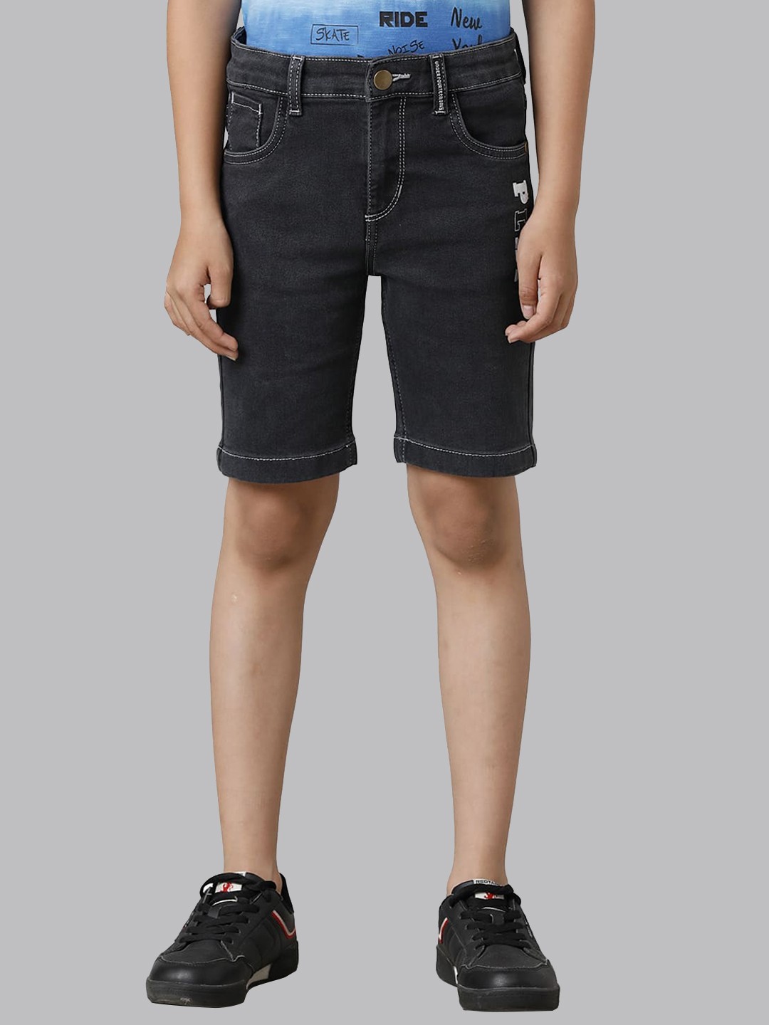 

UNDER FOURTEEN ONLY Boys Slim Fit Clean Look Jeans, Black