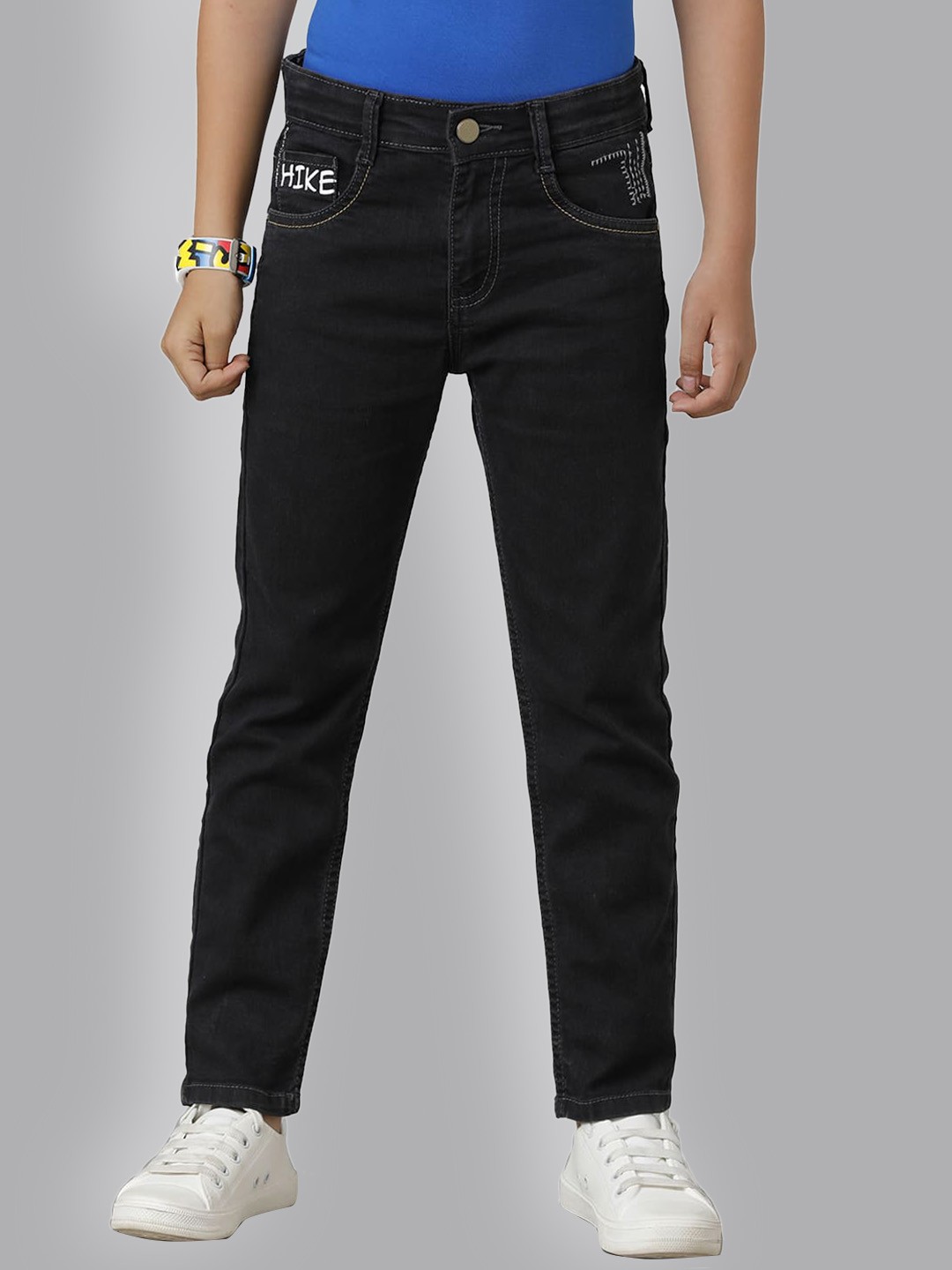 

UNDER FOURTEEN ONLY Boys Clean Look Slim Fit Jeans, Black