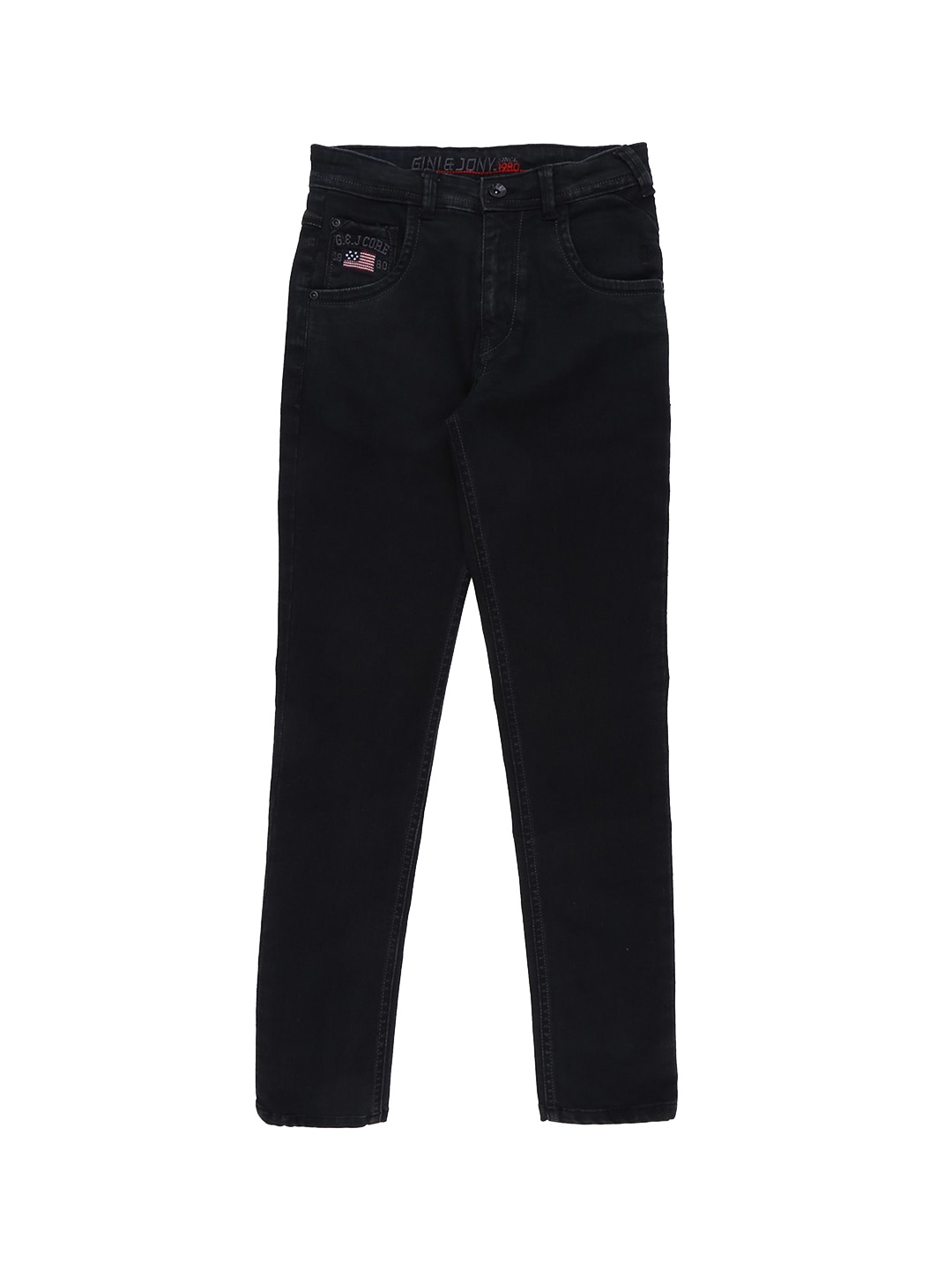 

Gini and Jony Boys Clean Look Cotton Jeans, Black