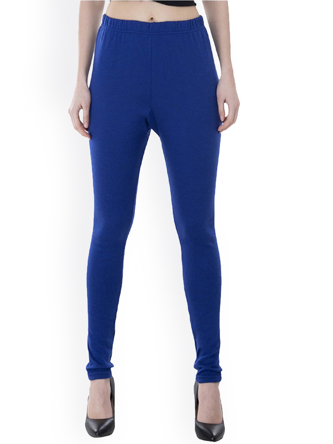 

BAESD Ankle Length Woolen Leggings, Blue