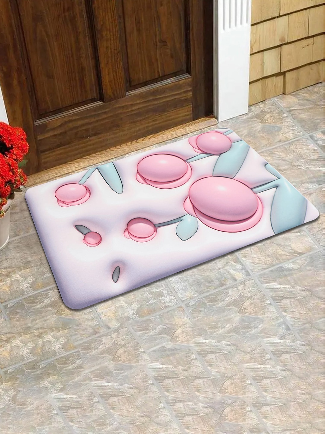 

Dakshya Industries Purple Self-Designed Anti-Skid Doormats
