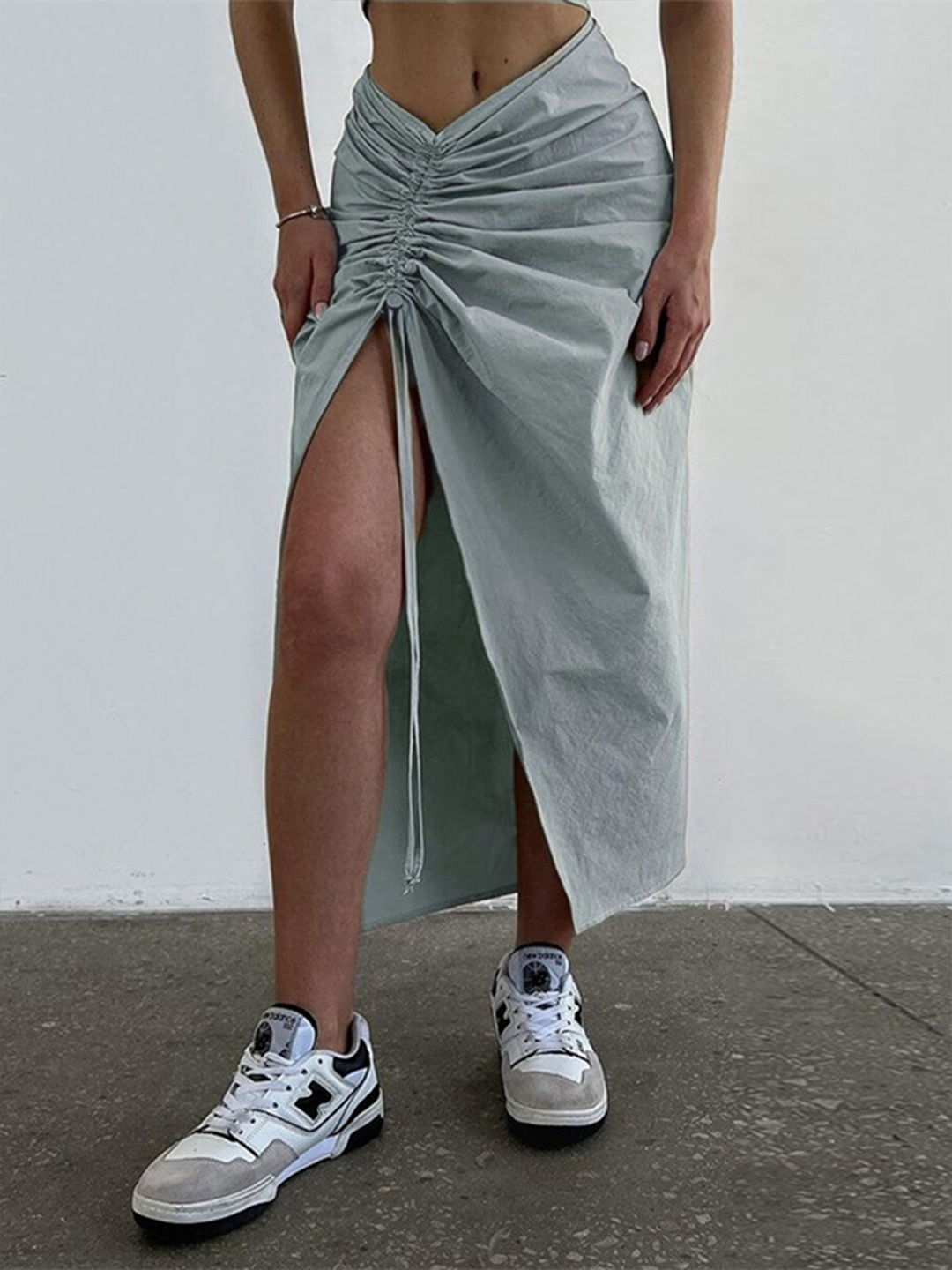 

StyleCast A-line Maxi Skirt, Grey