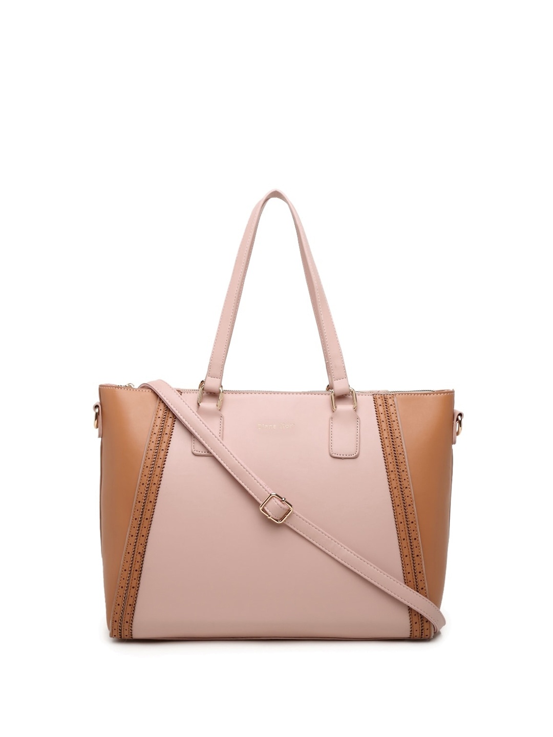 

Diana Korr Colourblocked Structured Shoulder Bag, Pink