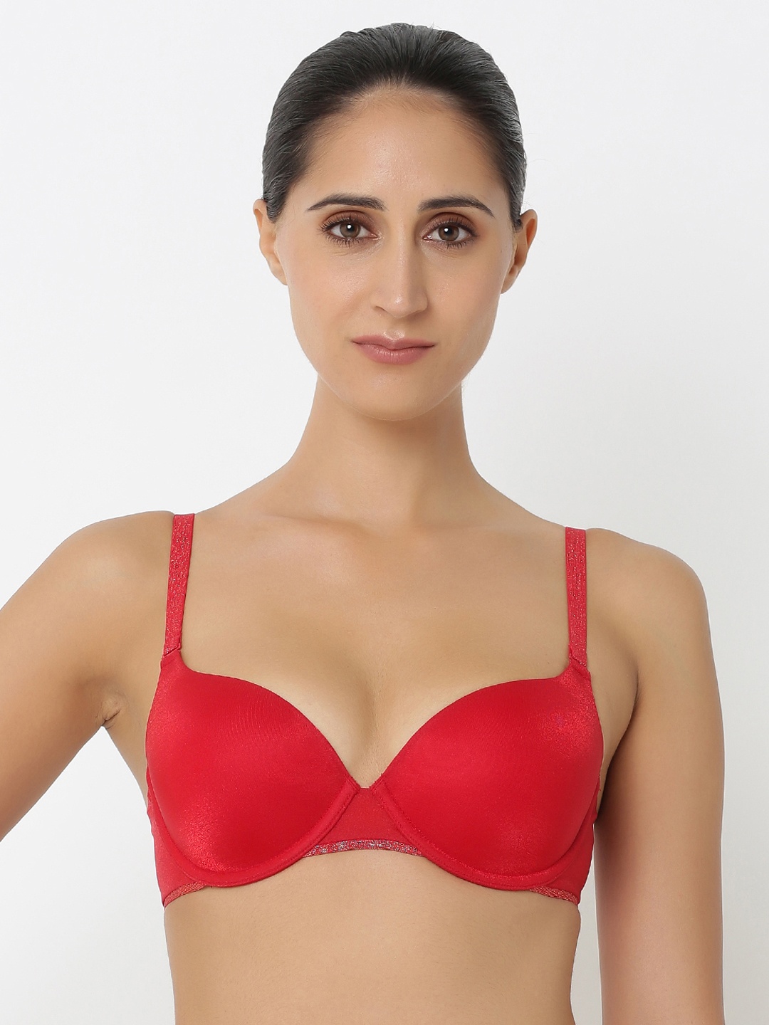 

Triumph T-Shirt Bra 126 Invisible Wired Padded Party Everyday Bra, Red