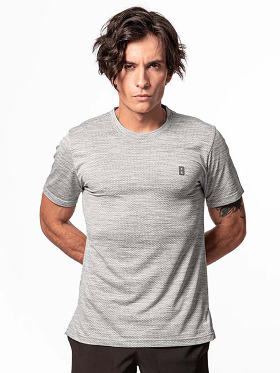 

Baller Athletik Self Design Round Neck T-Shirt, Grey