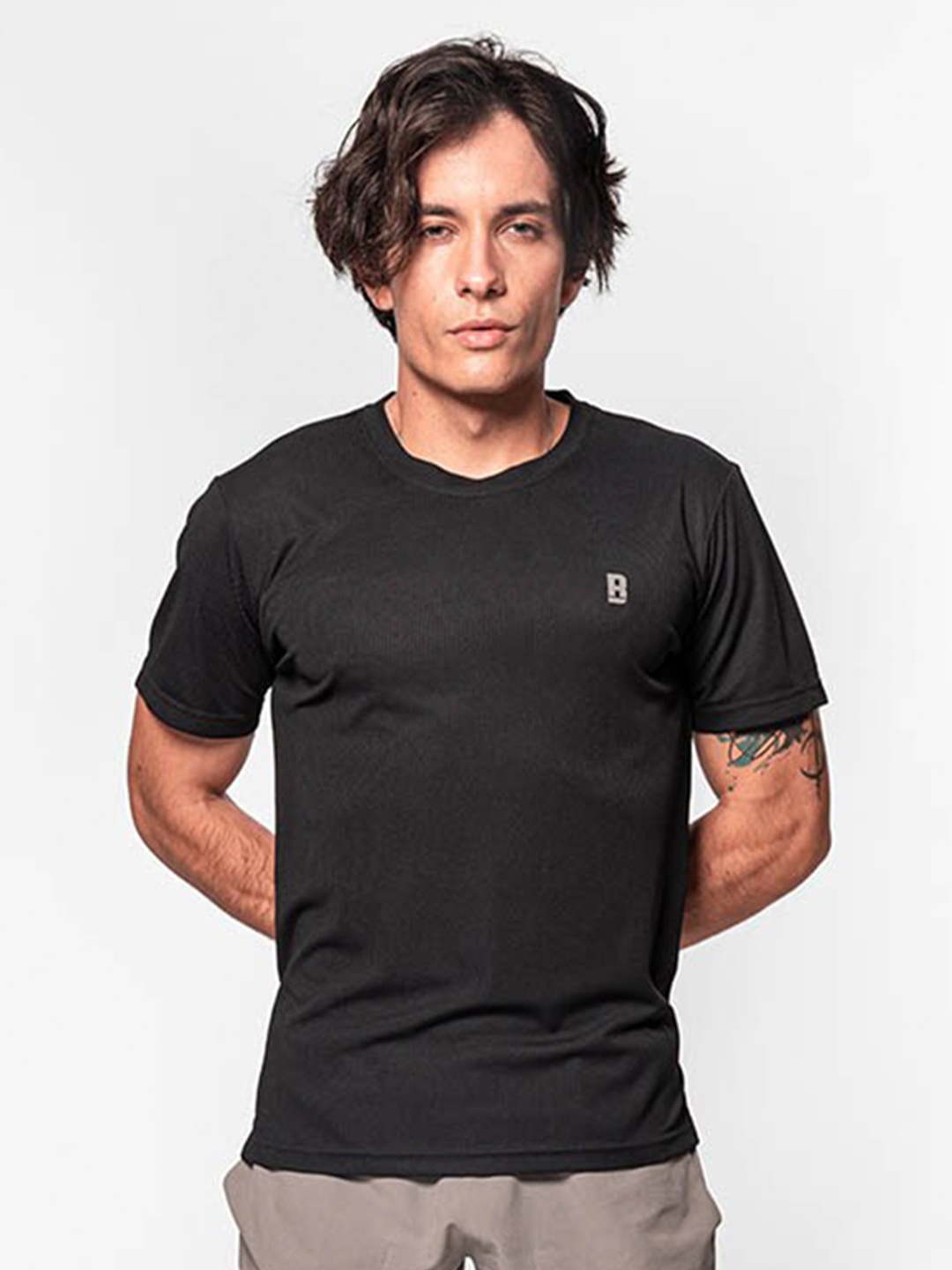 

Baller Athletik Round Neck Training T-shirt, Black