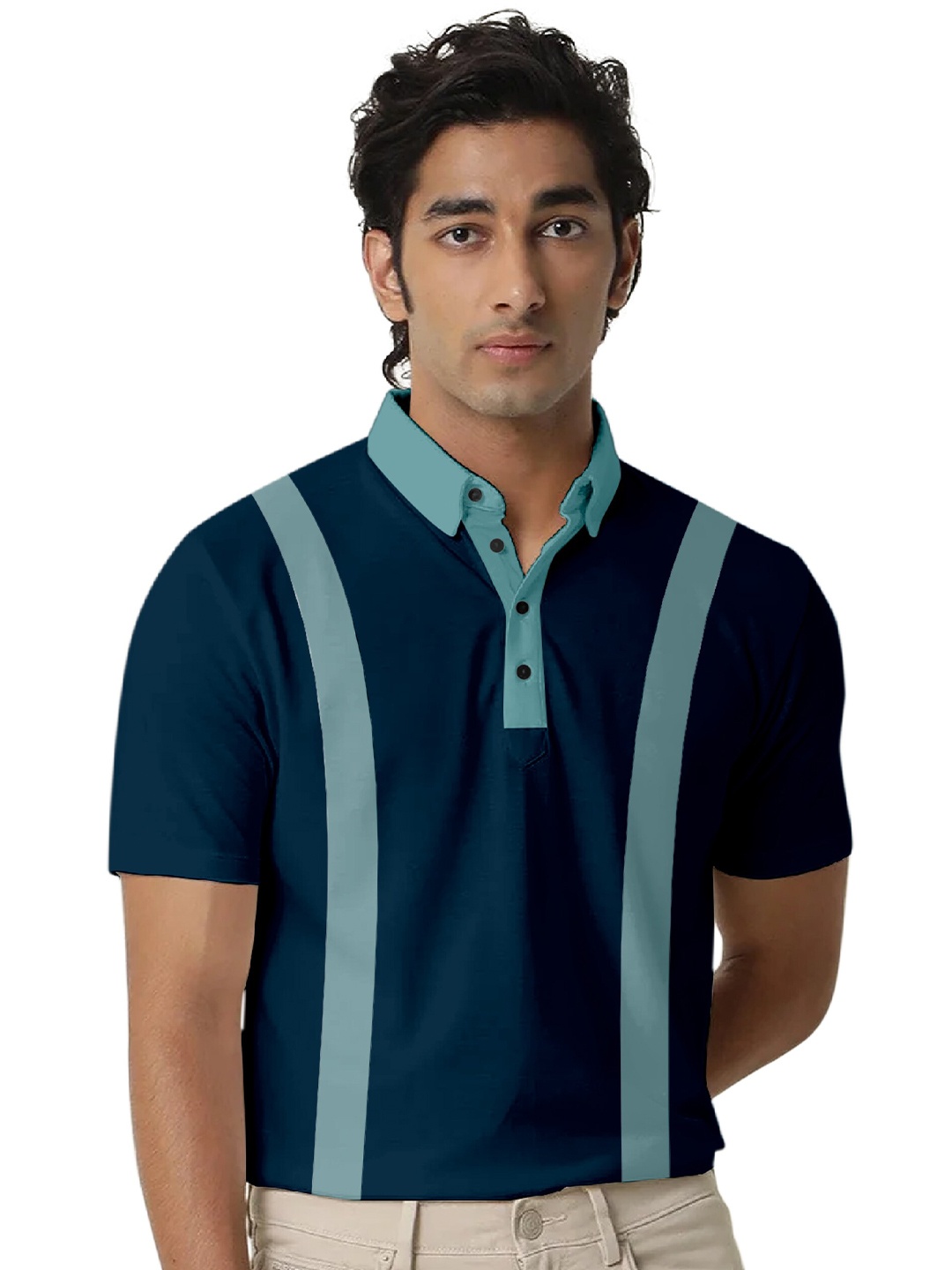 

FTX Polo Collar Regular Fit T-shirt, Teal