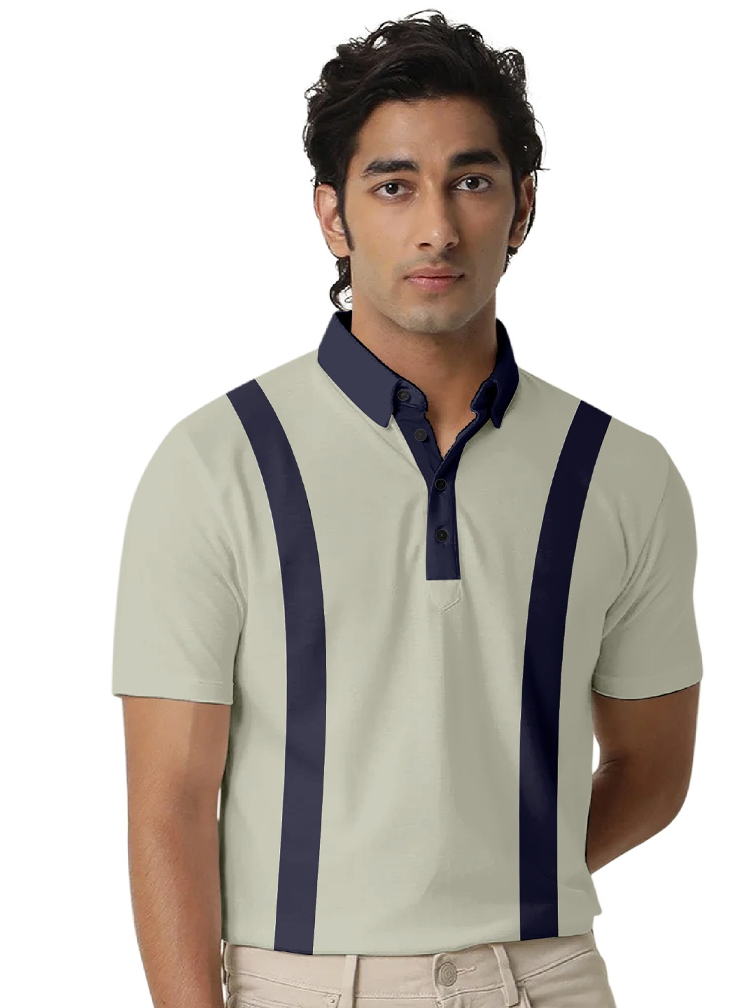 

FTX Polo Collar Regular Fit T-shirt, Grey